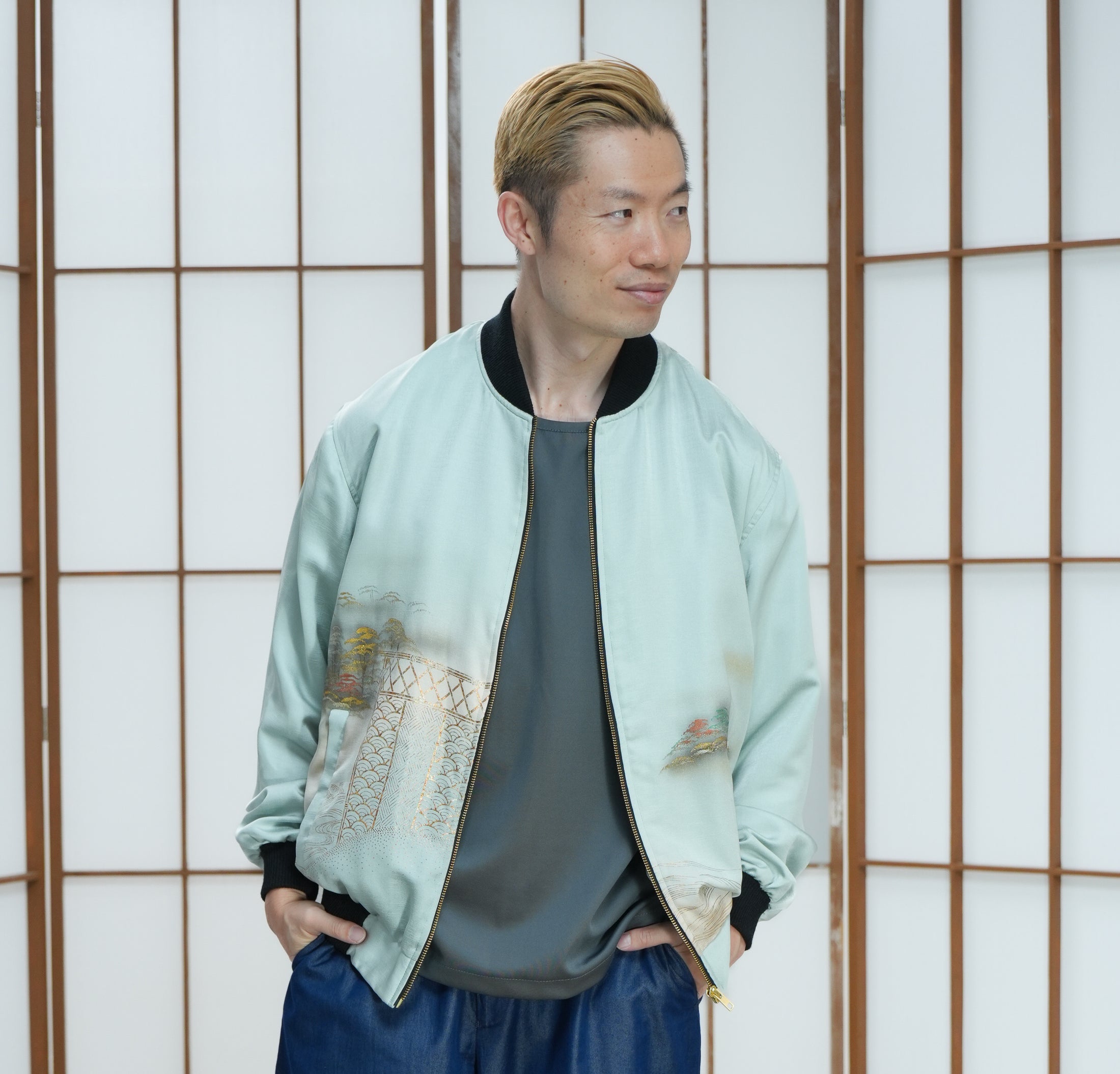 Premium On-hand: Light Blue Bomber Jacket | BJ5280 | L