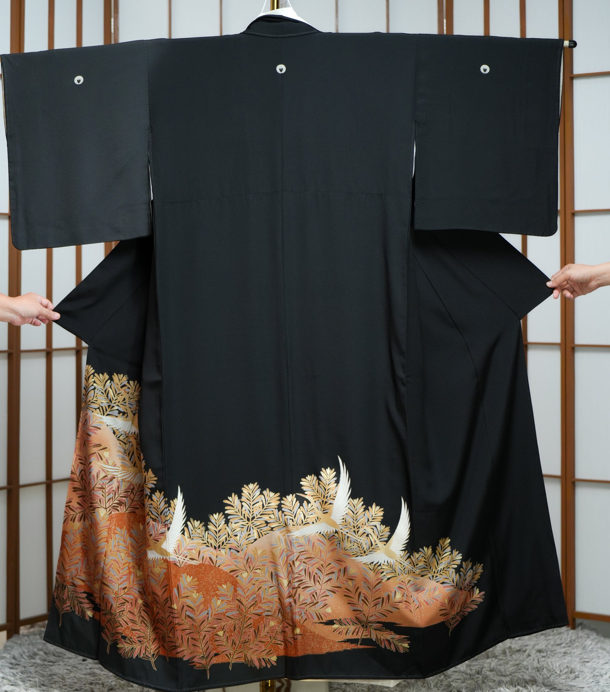 Chiku Fabric: 0317-03 | Black and Phoenix