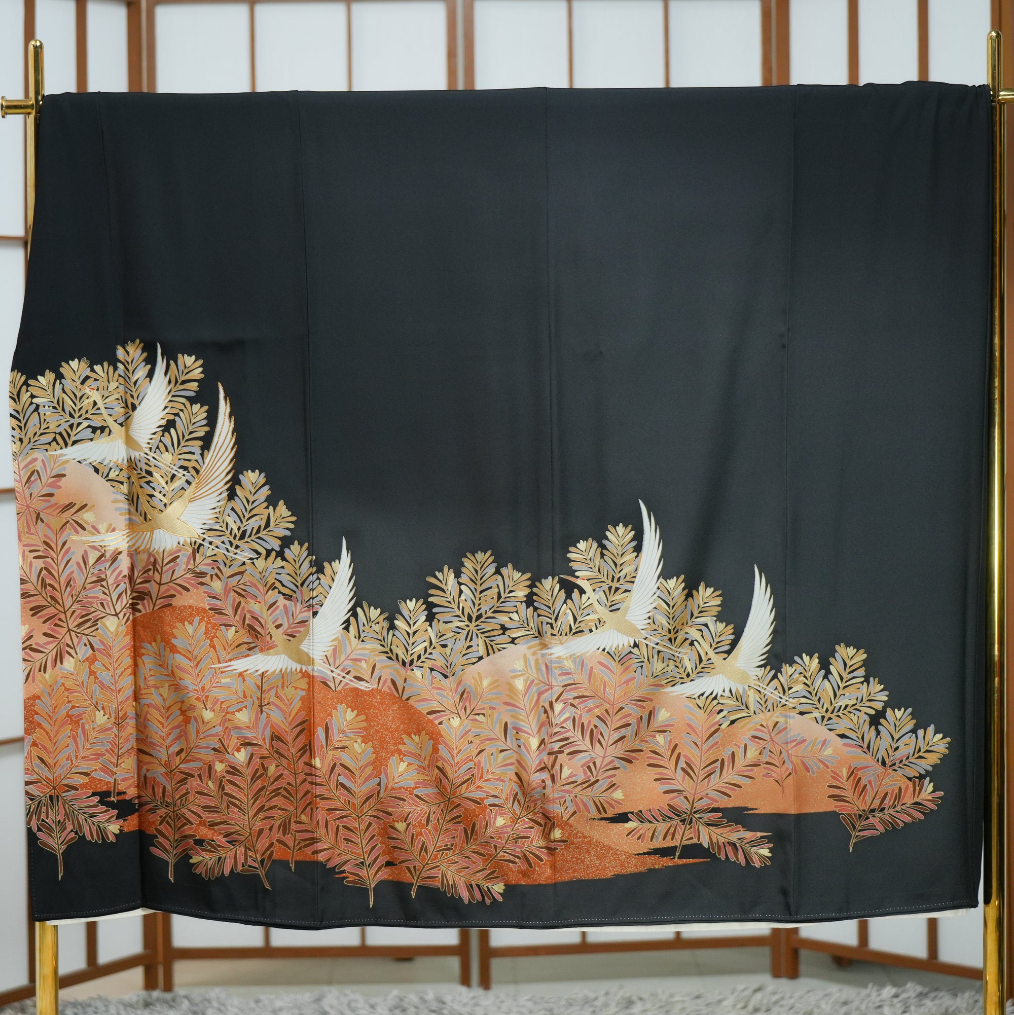 Chiku Fabric: 0317-03 | Black and Phoenix