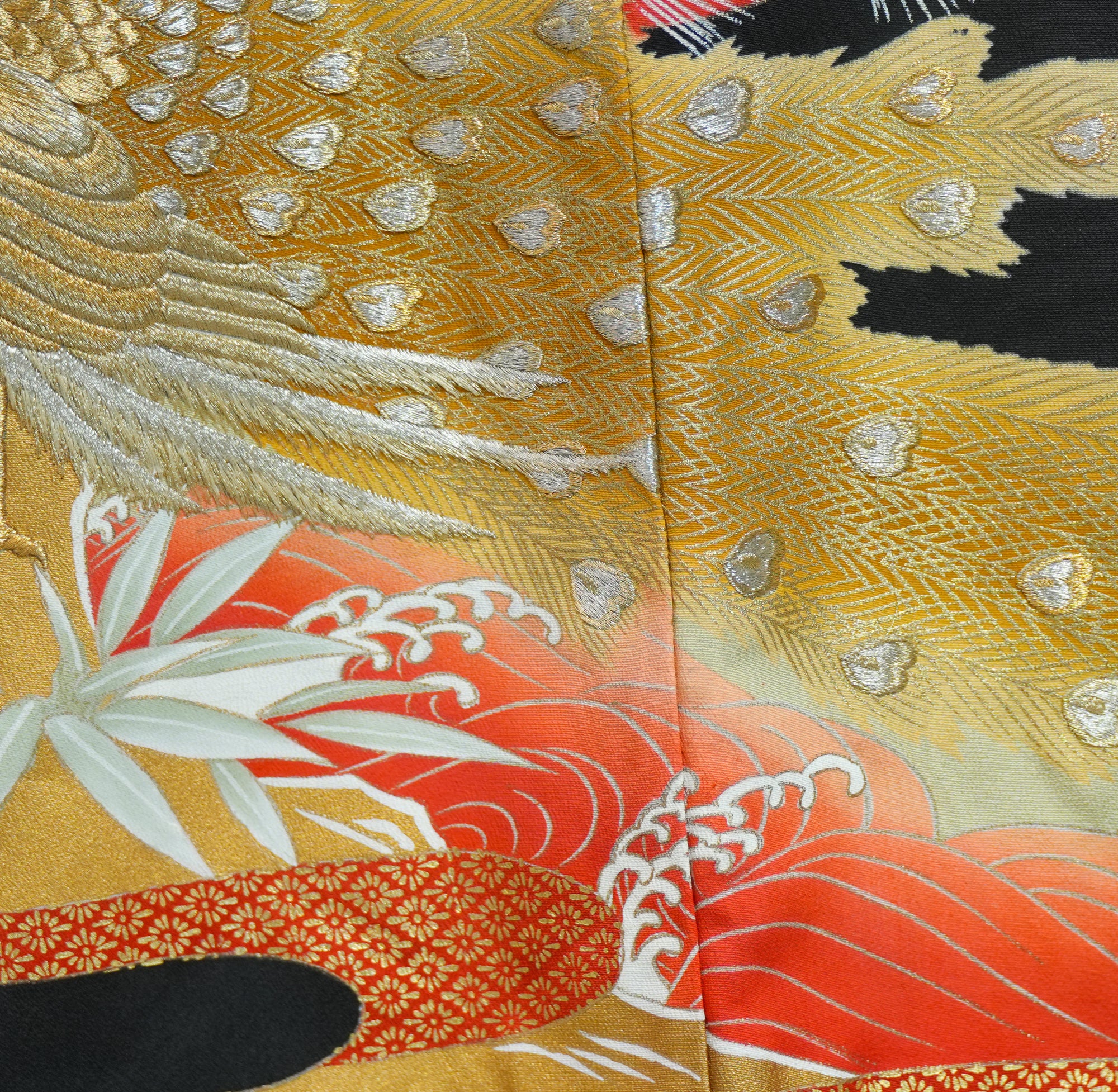Premium Fabric SHO: 0317-07 | Black orange phoenix