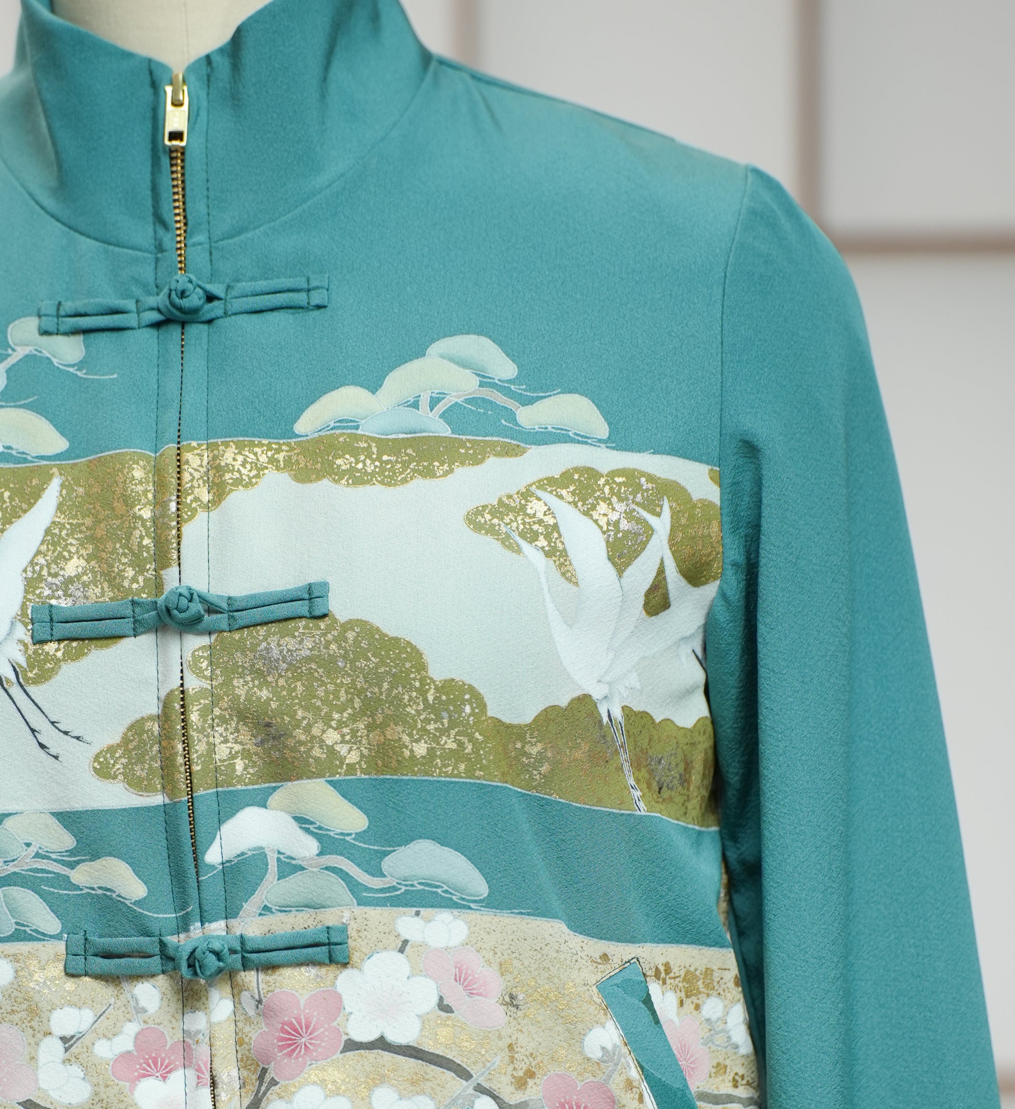 Premium On-hand: Green Chinese Knot Jacket | CKJ7344M | MB (Women)