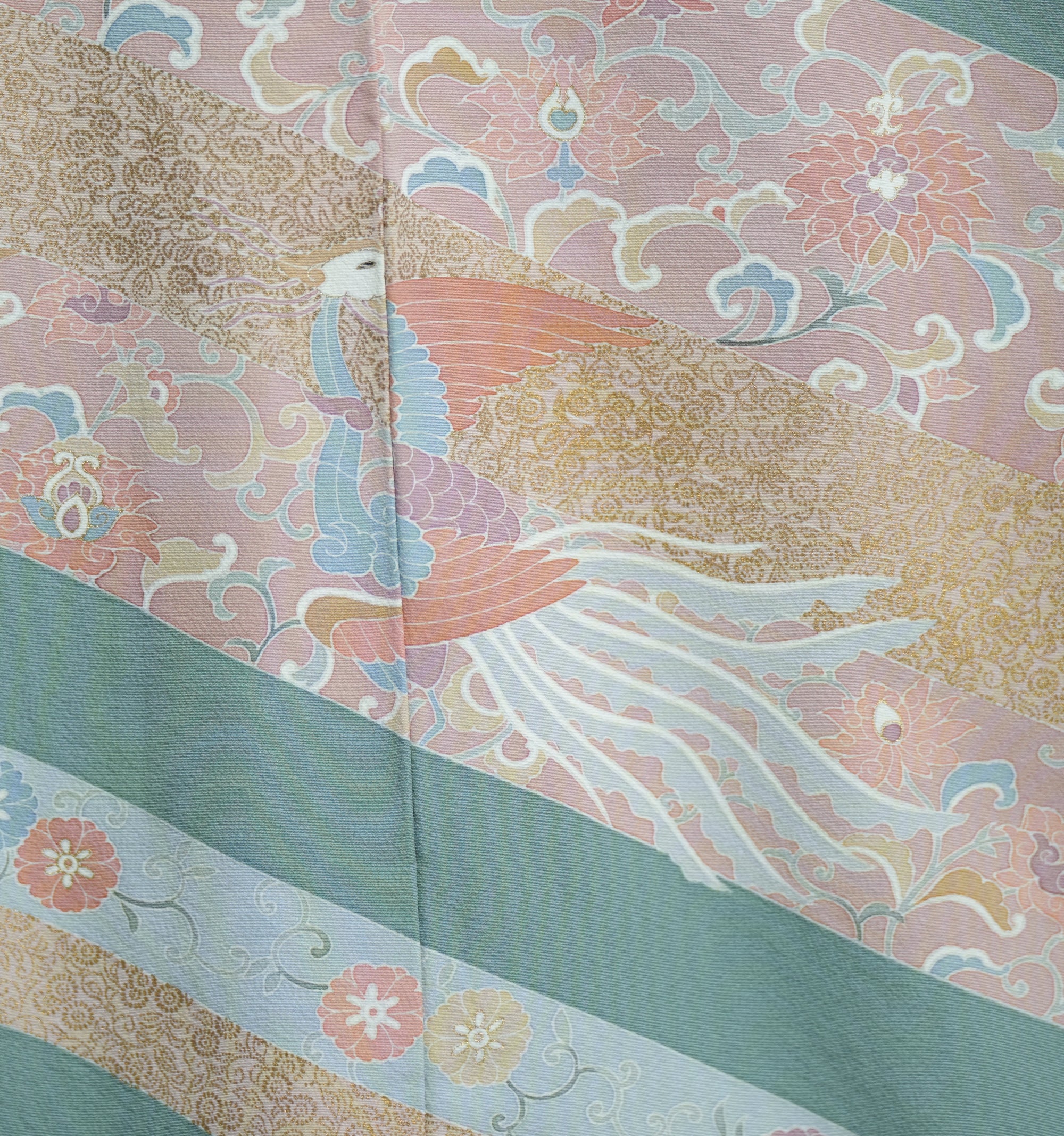 Bai Fabric: 0324_15 | Sage and Cloud Tail