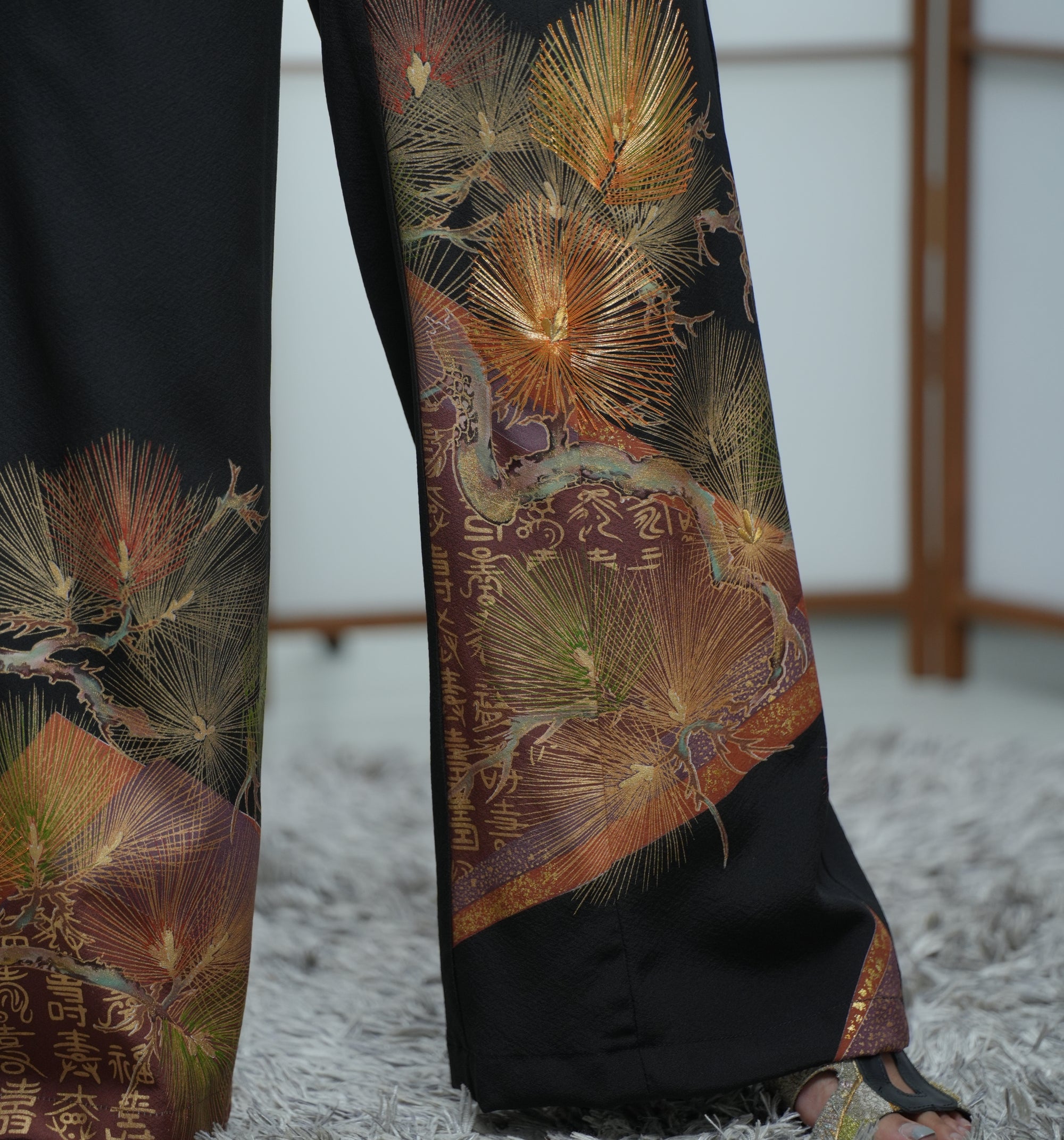 On-hand: Wide Leg Pants Black fantasy | LZ | WLP5525