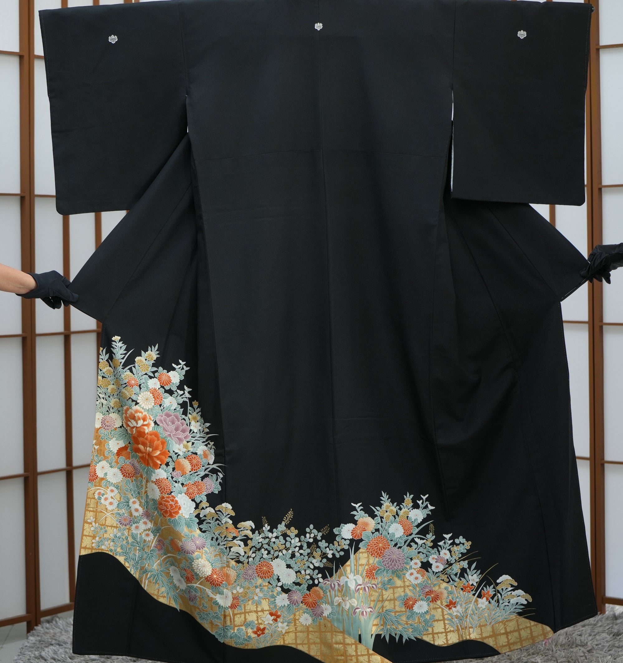Bai Fabric: 0327-04 | Black ornate