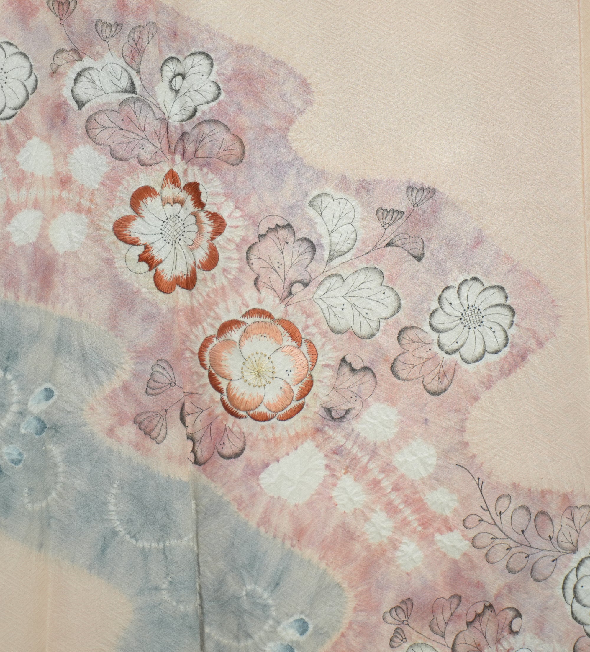 Bai Fabric: 0327-10 | Floral Blush (Shibori patterns!)