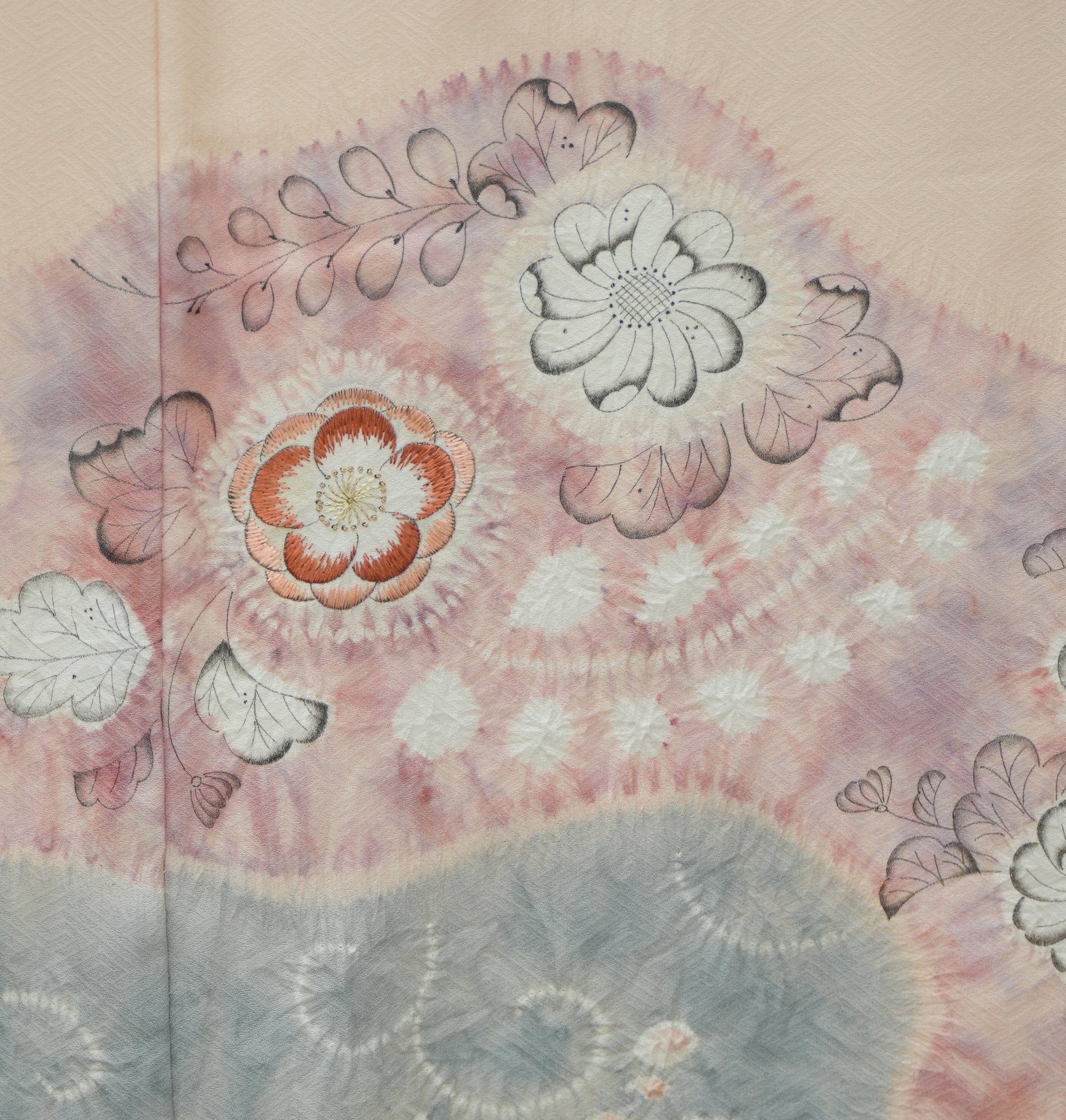 Bai Fabric: 0327-10 | Floral Blush (Shibori patterns!)