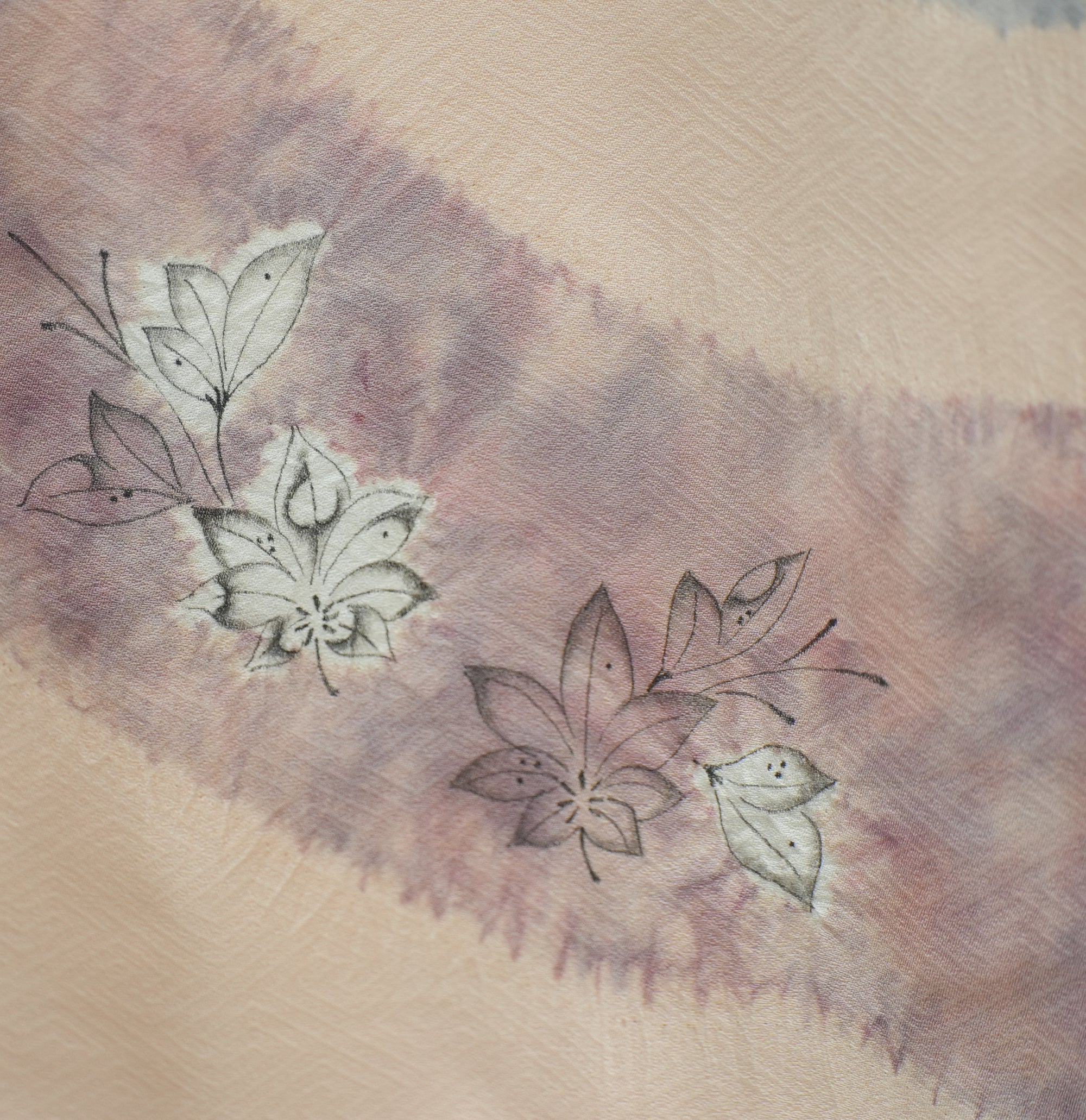 Bai Fabric: 0327-10 | Floral Blush (Shibori patterns!)