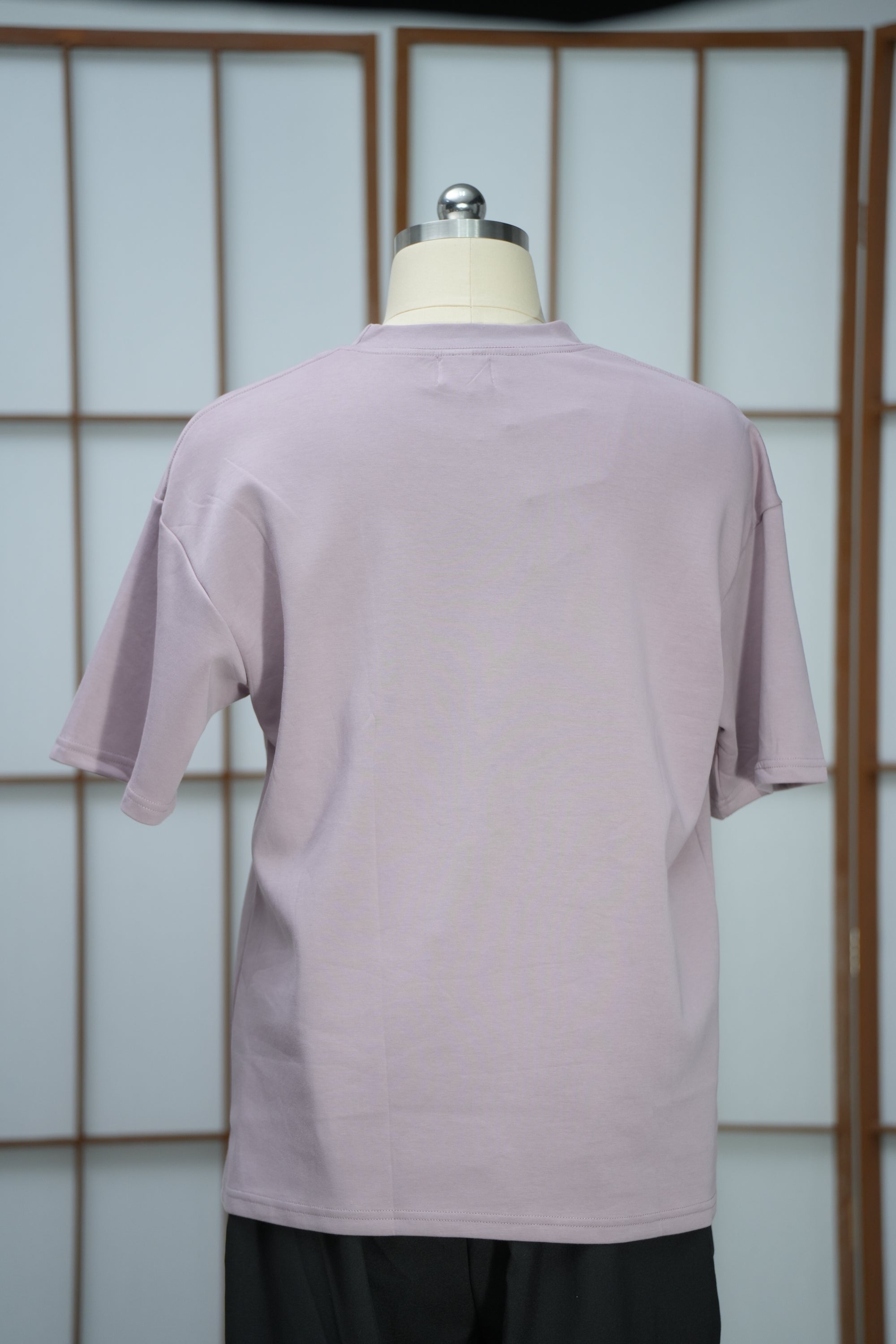 Premium On-hand: Pink Men’s patchwork shirt | L | TS7425