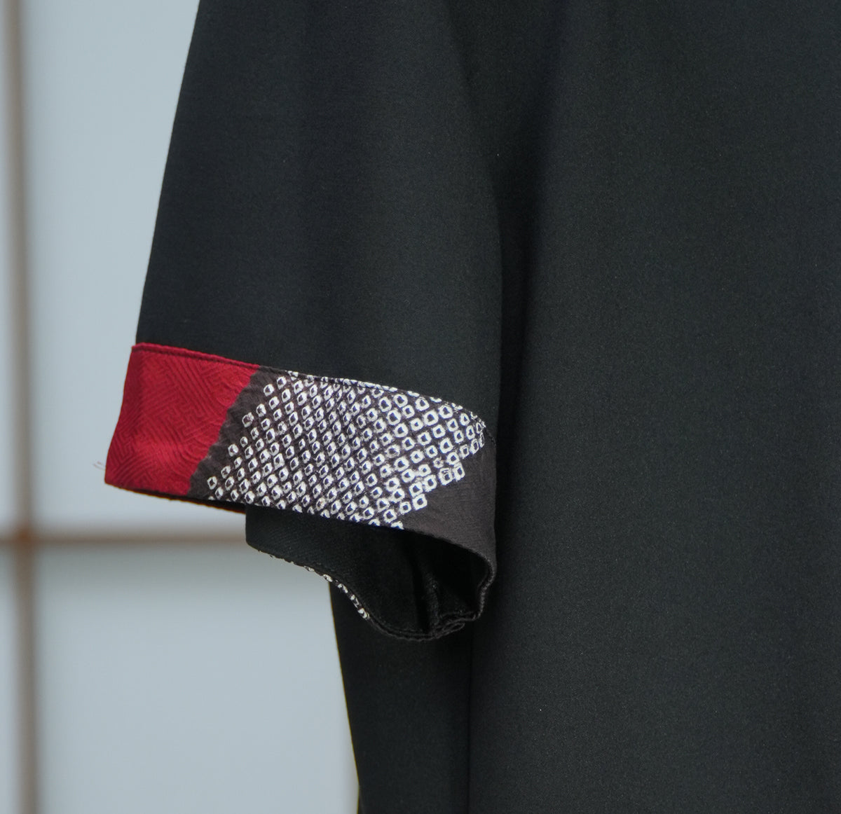 Premium On-hand: Black red Oversized Shirt | LARGE | OS5346