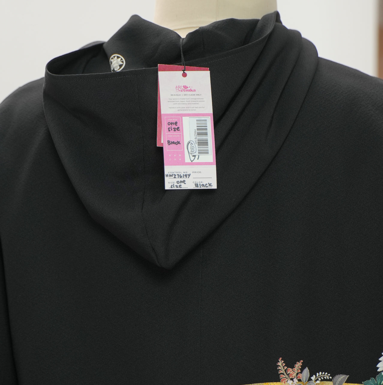 5.14 Premium On-hand: Black Hoodie With Zipper | HWZ7164Y
