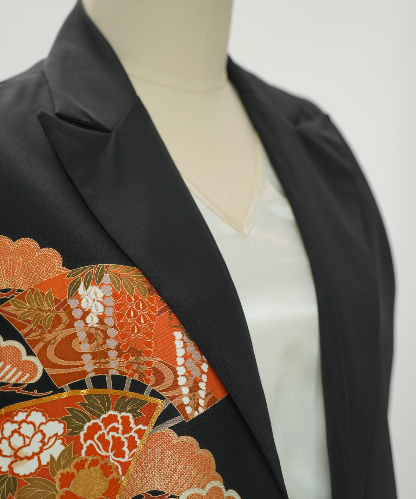 Premium On-hand: Black No sleeves suit jacket | L | NSSJ7064M