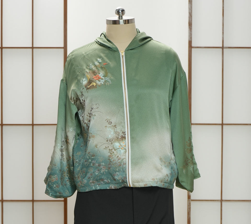 5.14 Premium On-hand: Green Hoodie With Zipper | HWZ7678