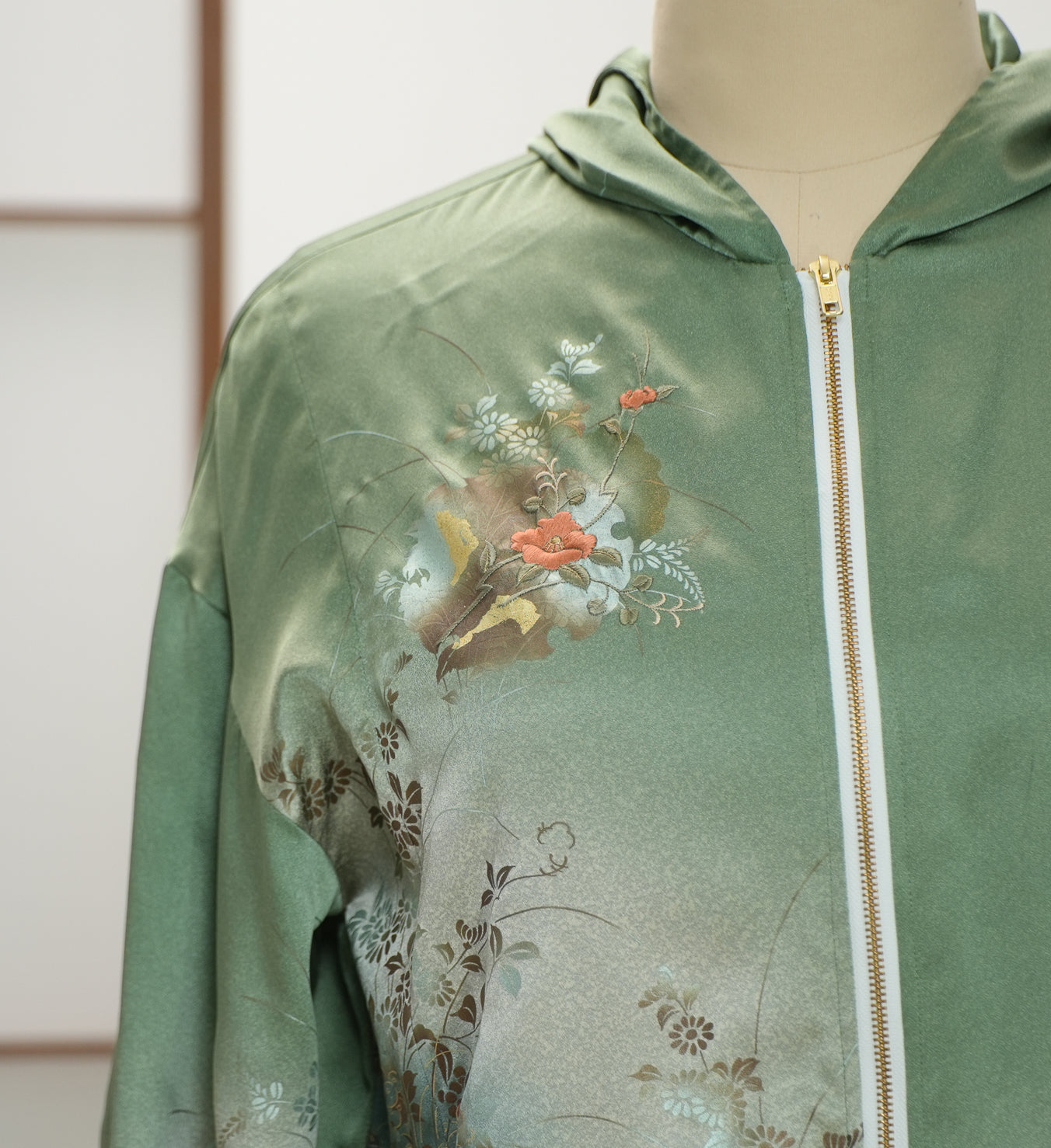 5.14 Premium On-hand: Green Hoodie With Zipper | HWZ7678