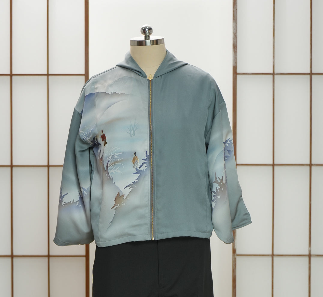 Premium On-hand: Blue Hoodie With Zipper | HWZ7679