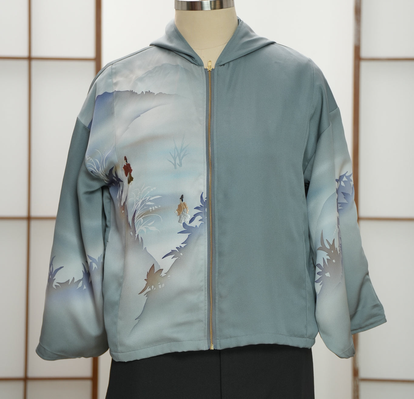 Premium On-hand: Blue Hoodie With Zipper | HWZ7679