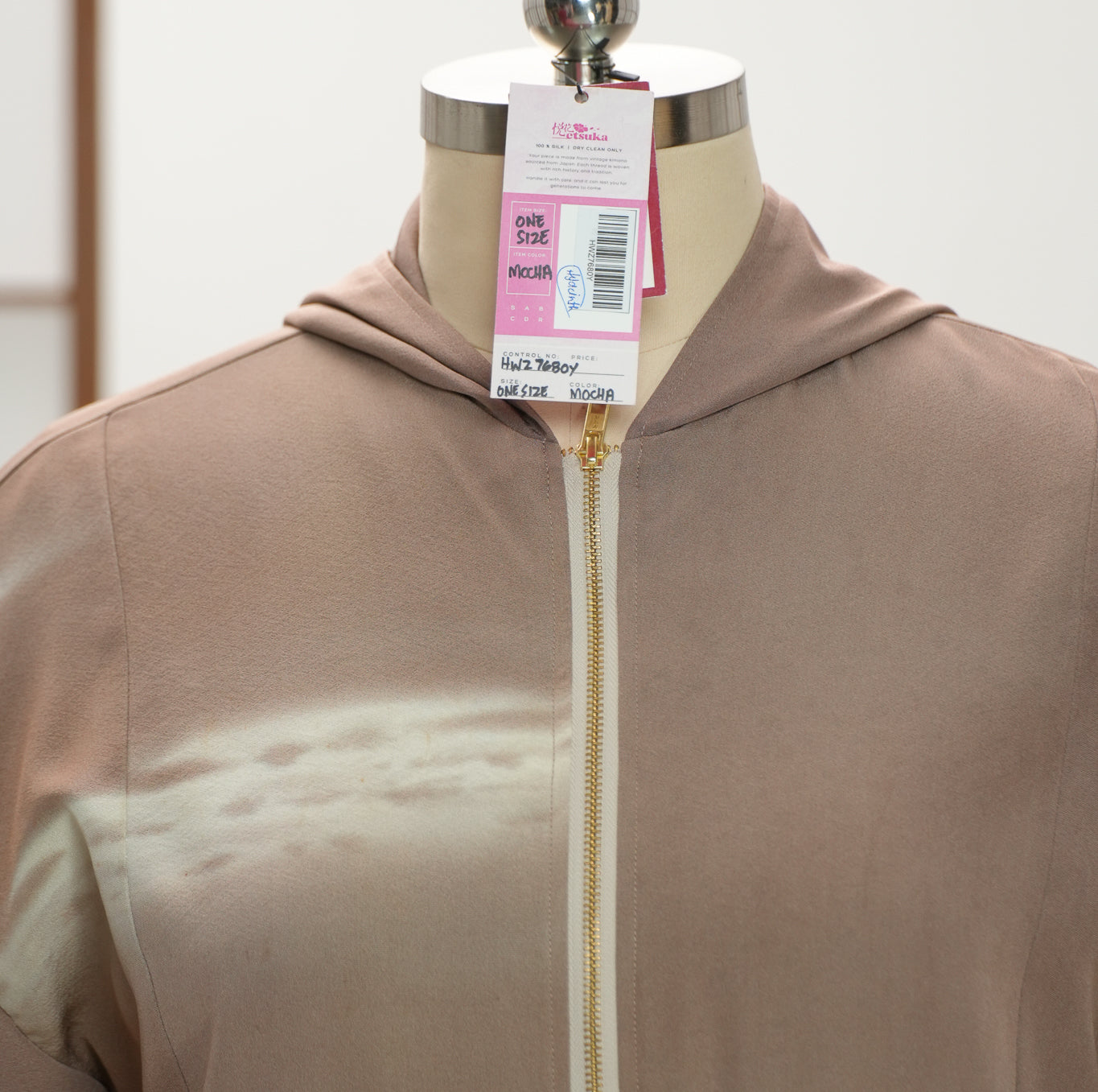 Premium On-hand: Mocha Hoodie With Zipper | HWZ7680