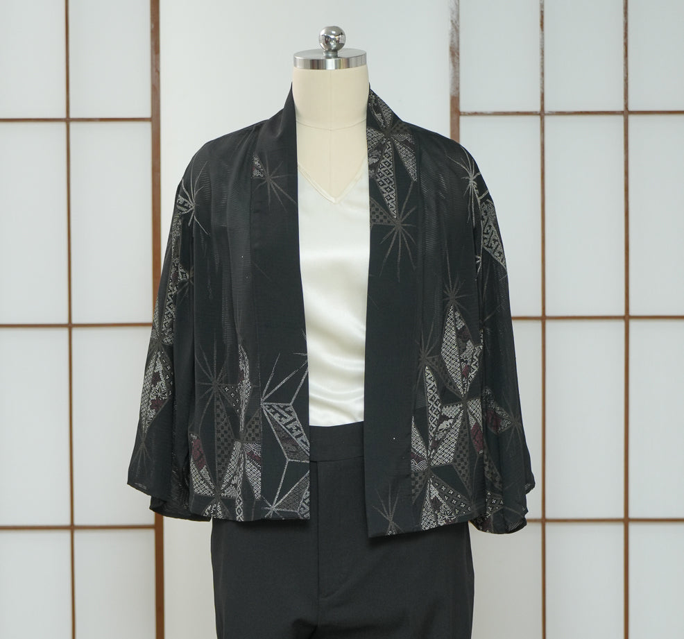 Premium On-hand item: Black See through Blazer | 2P | B6530