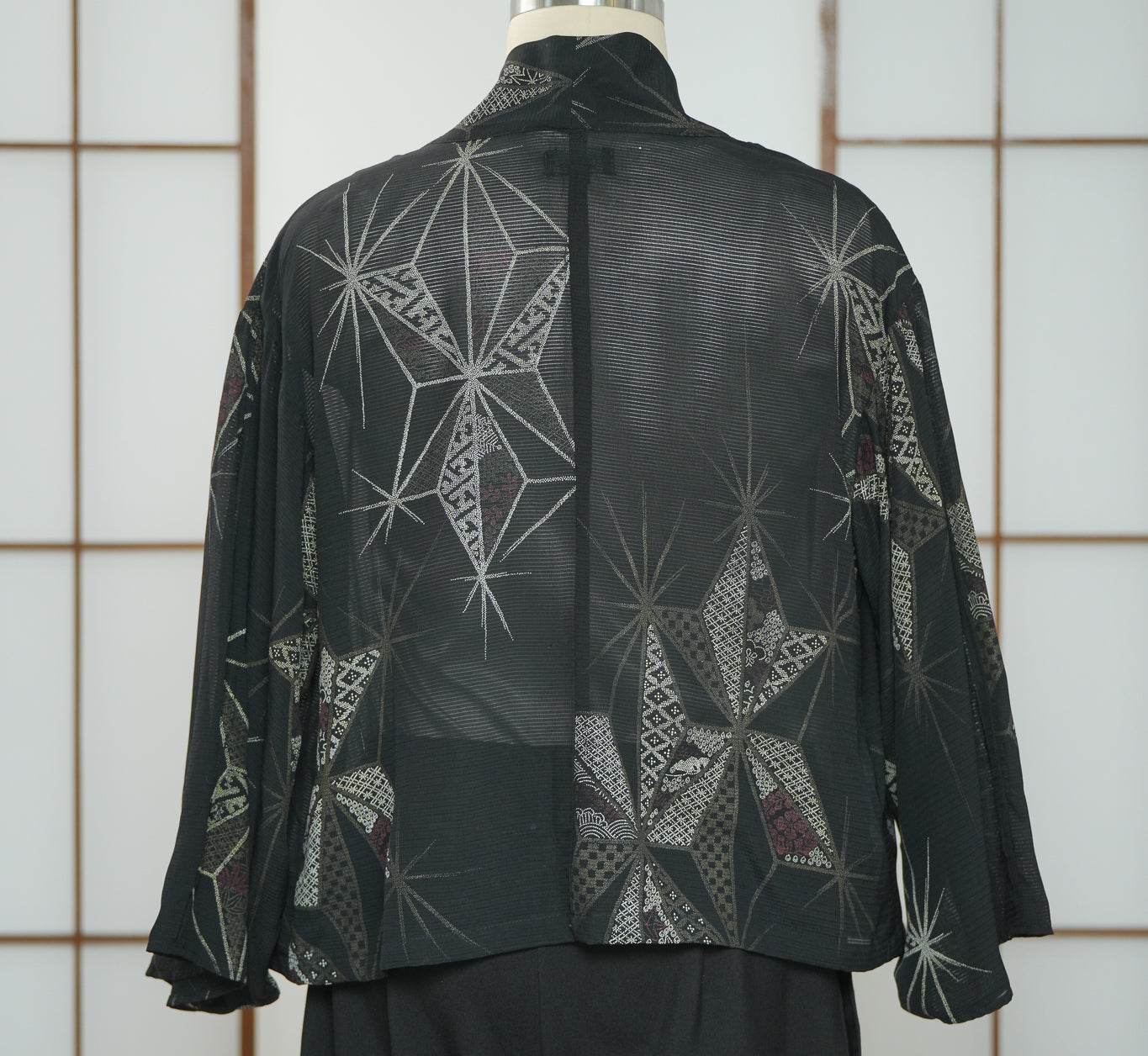 Premium On-hand item: Black See through Blazer | 2P | B6530