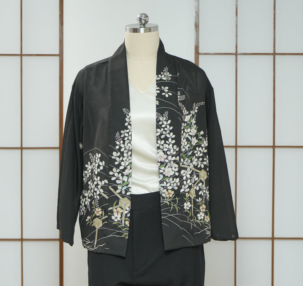 Premium On-hand item: See thorugh Black Blazer | 1T | B6522