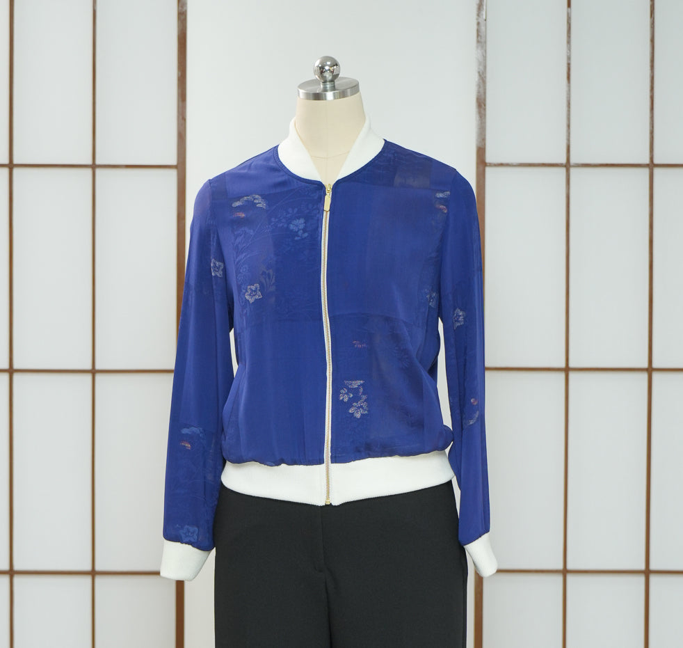 On-hand: See through Blue Bomber Jacket | BJ7608M | LA
