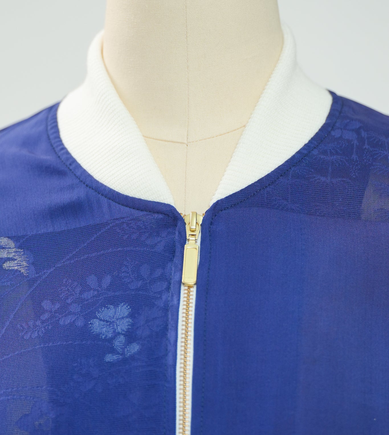 On-hand: See through Blue Bomber Jacket | BJ7608M | LA