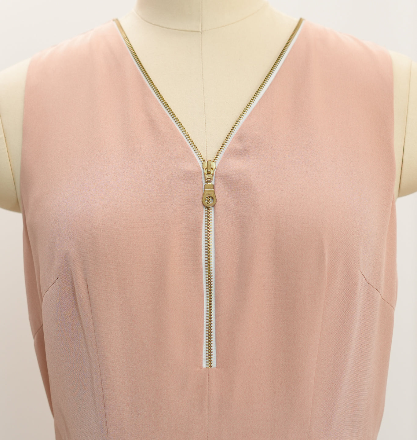 On-hand item:  Zipped Dress | ZD2665 | Refreshing Baby Pink