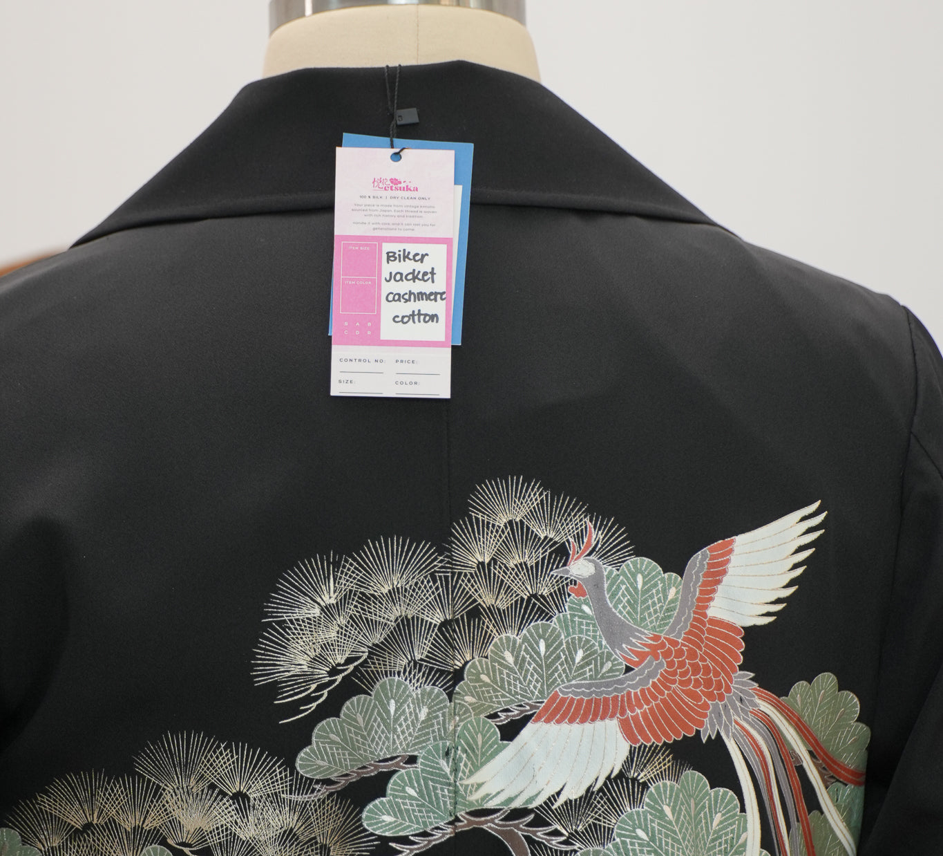 On-hand: Cashmere Cotton Biker Jacket | Black Midnight