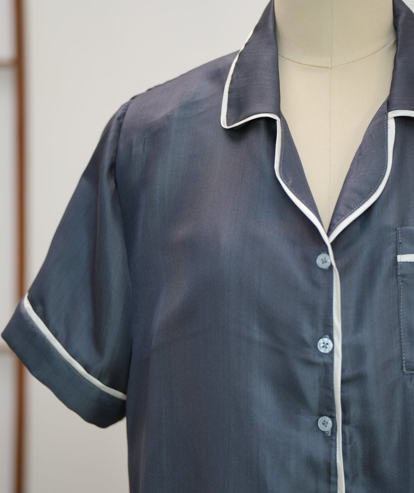 On-hand item: Women's Silver Silk Pajama Set
