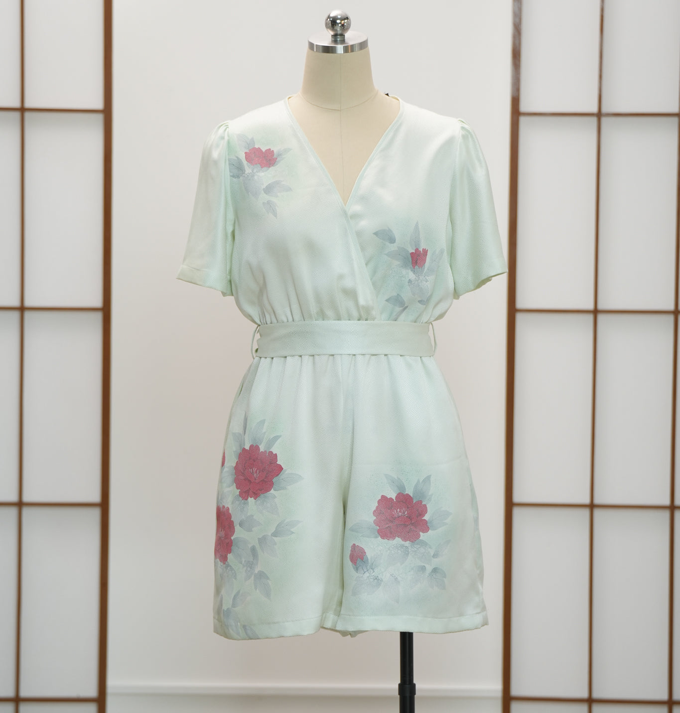 On-hand item: Green Floral Romper