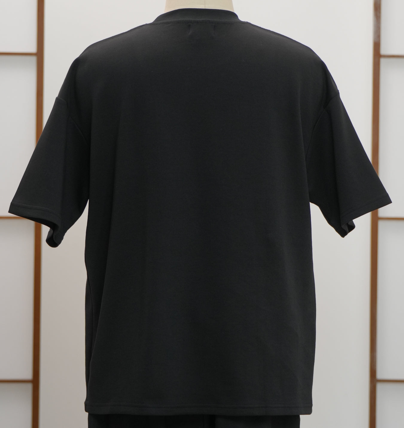 Premium On-hand: Black Men’s patchwork shirt | XL | TS7422A -mtss
