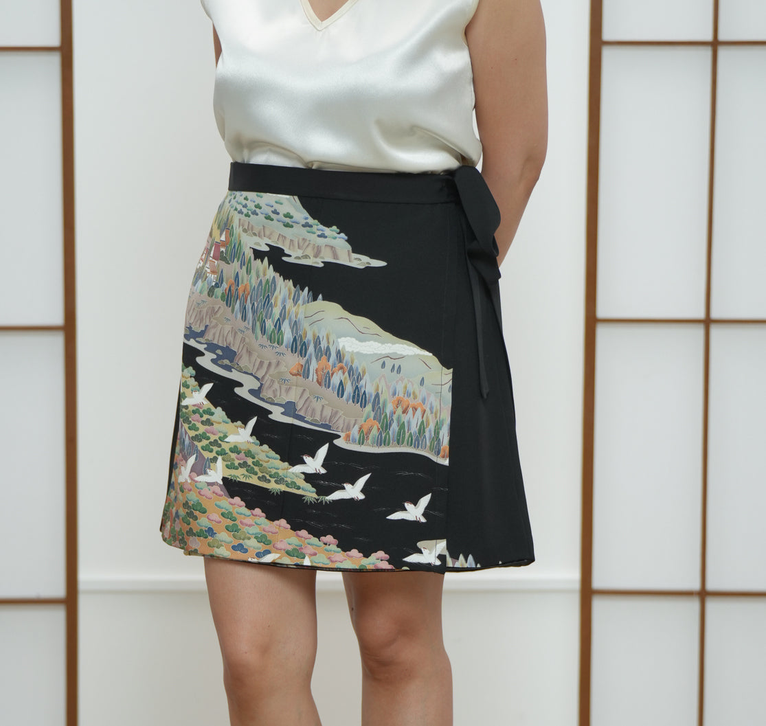 On-hand: Black Flight Summer Wrap Skirt  | SWS7117 1P