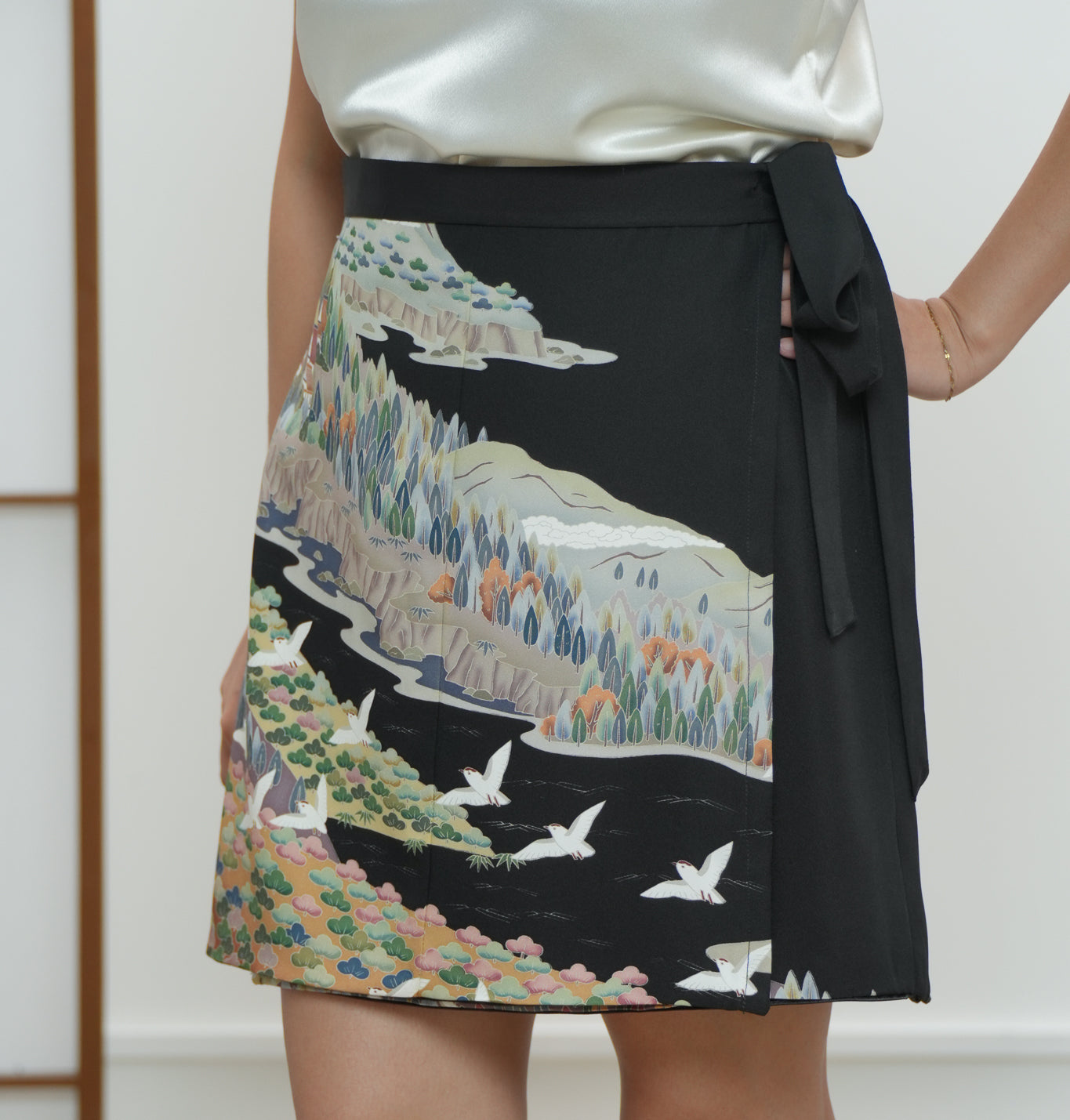 On-hand: Black Flight Summer Wrap Skirt  | SWS7117 1P