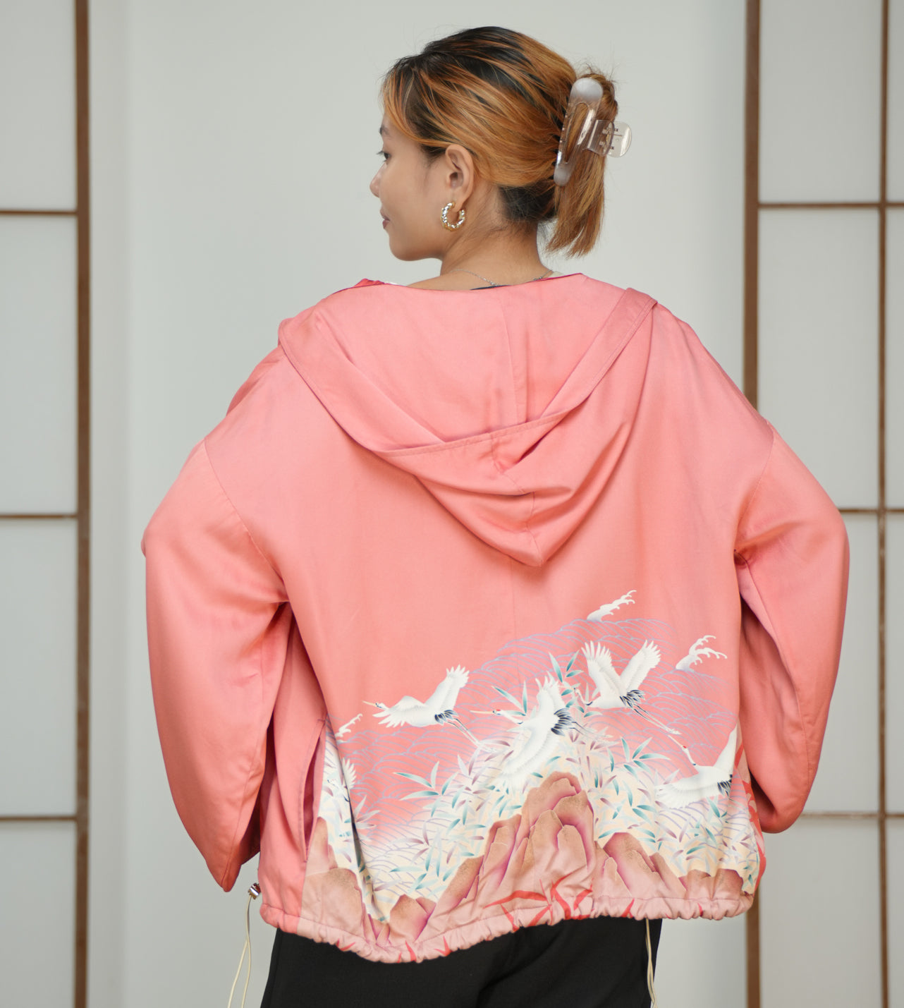 Premium On-hand: Pink Hoodie | H6355 (unique salmon pink color)
