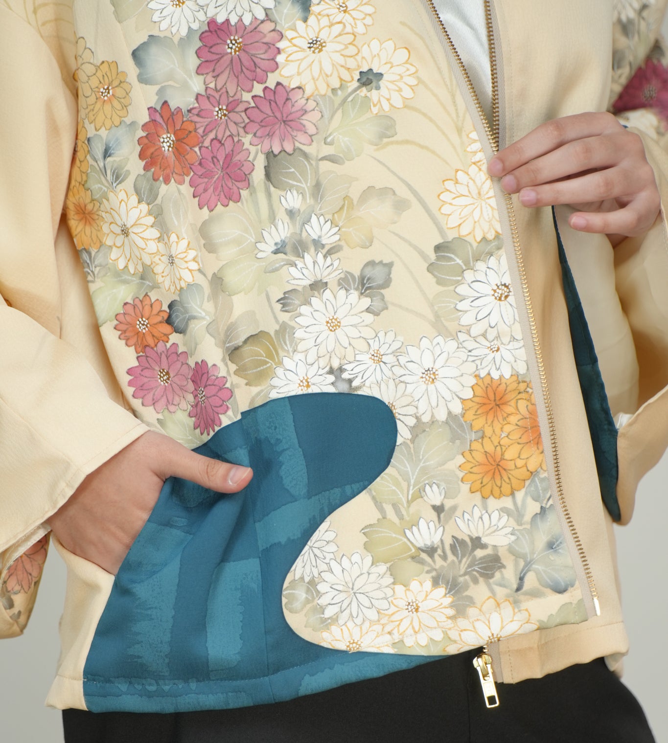Premium On-hand: Cream Hoodie With Zipper | HWZ6184Y - mimi's favorite