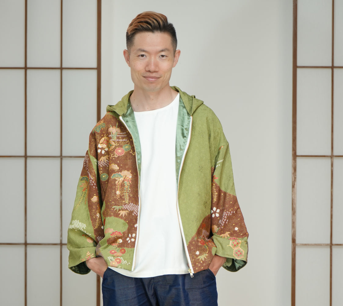 On-hand: Green Hoodie With Zipper | HWZ6214