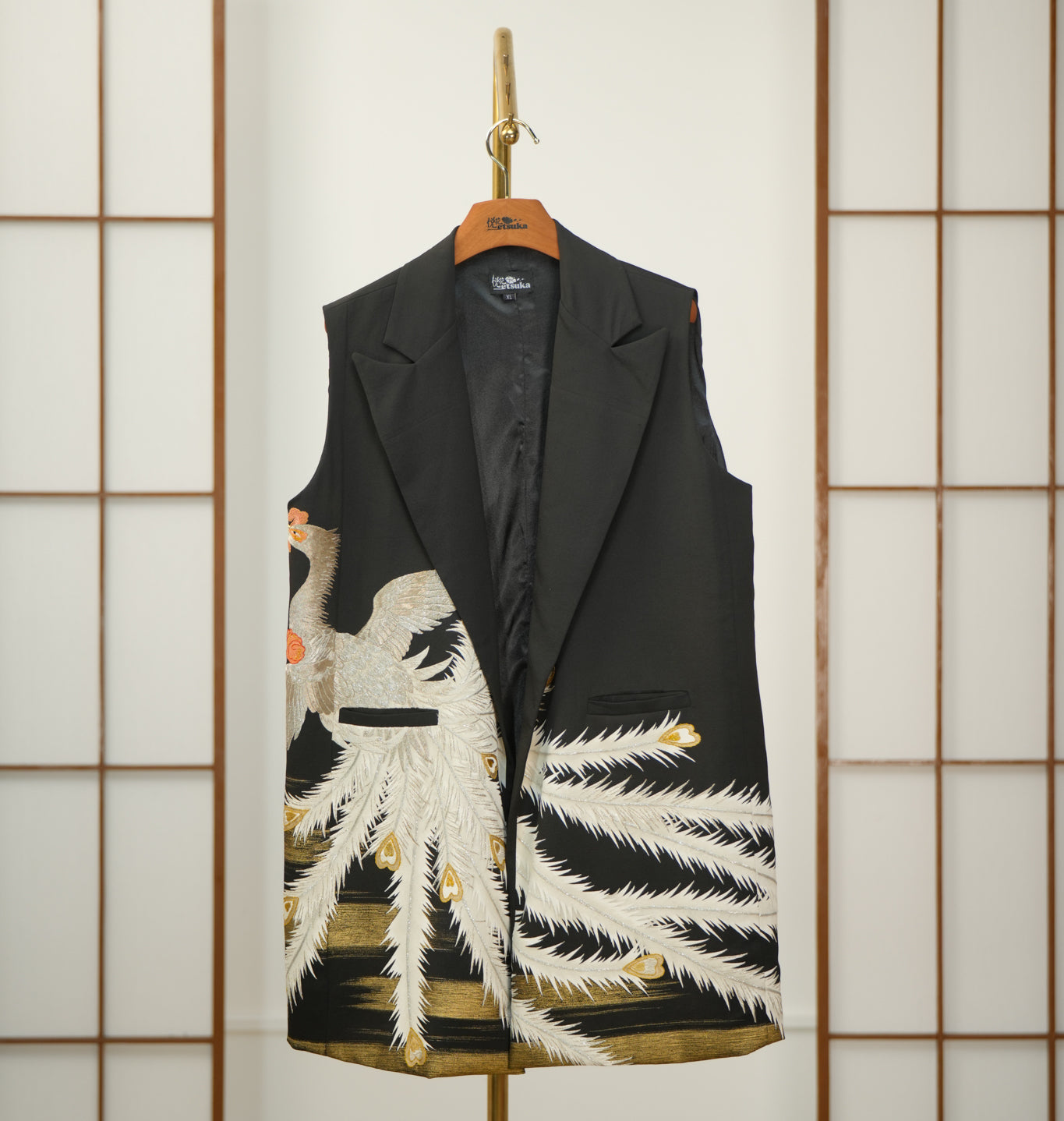 Premium On-hand: Black No sleeves suit jacket | XL | NSSJ6890M - mimi's choice
