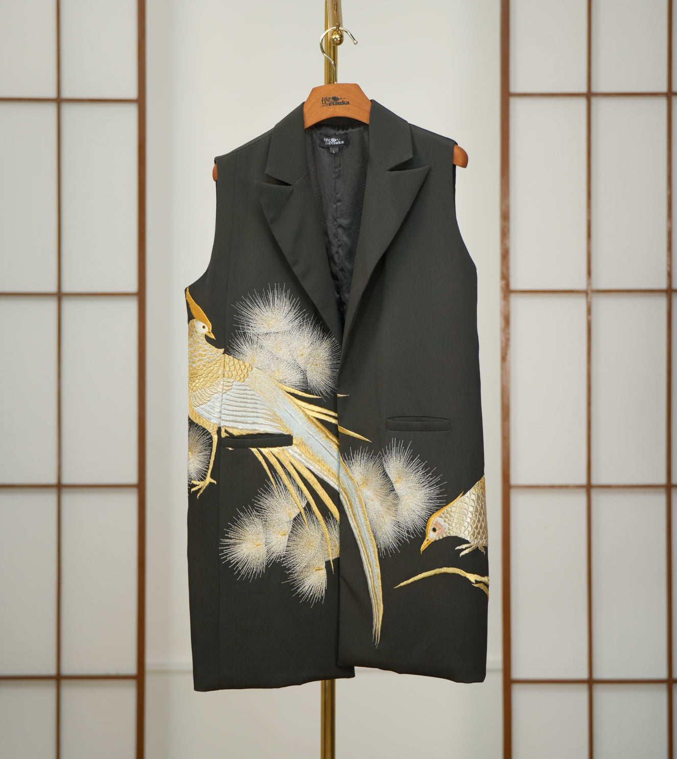 🎉5.14 Premium On-hand: Black No sleeves suit jacket | L | NSSJ7065M - mimi's choice