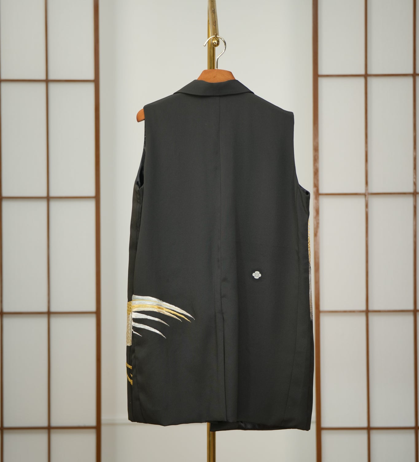 🎉5.14 Premium On-hand: Black No sleeves suit jacket | L | NSSJ7065M - mimi's choice