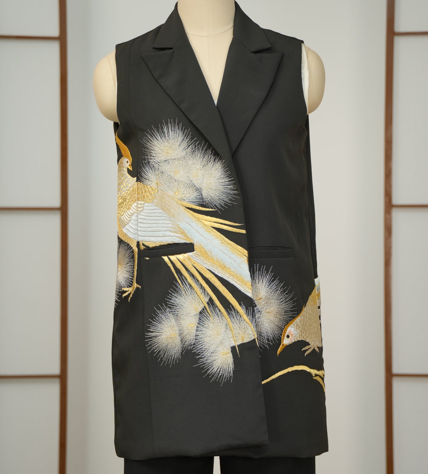 🎉5.14 Premium On-hand: Black No sleeves suit jacket | L | NSSJ7065M - mimi's choice