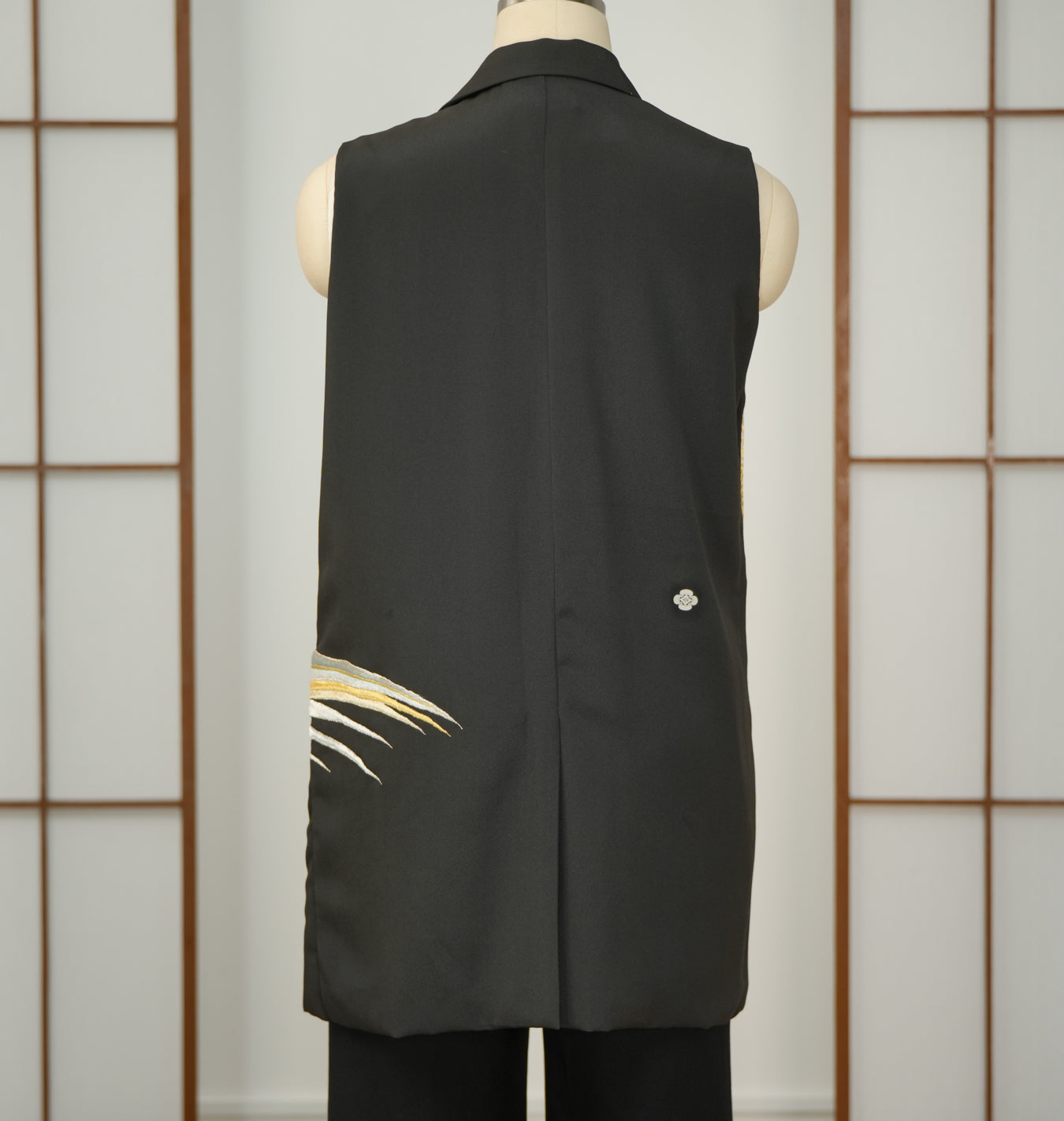 🎉5.14 Premium On-hand: Black No sleeves suit jacket | L | NSSJ7065M - mimi's choice