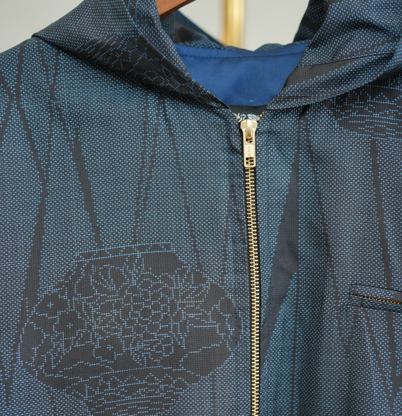 Premium On-hand: Blue Loose Fit Oshima Men's Bomber Jacket | LBJ7570M | Large