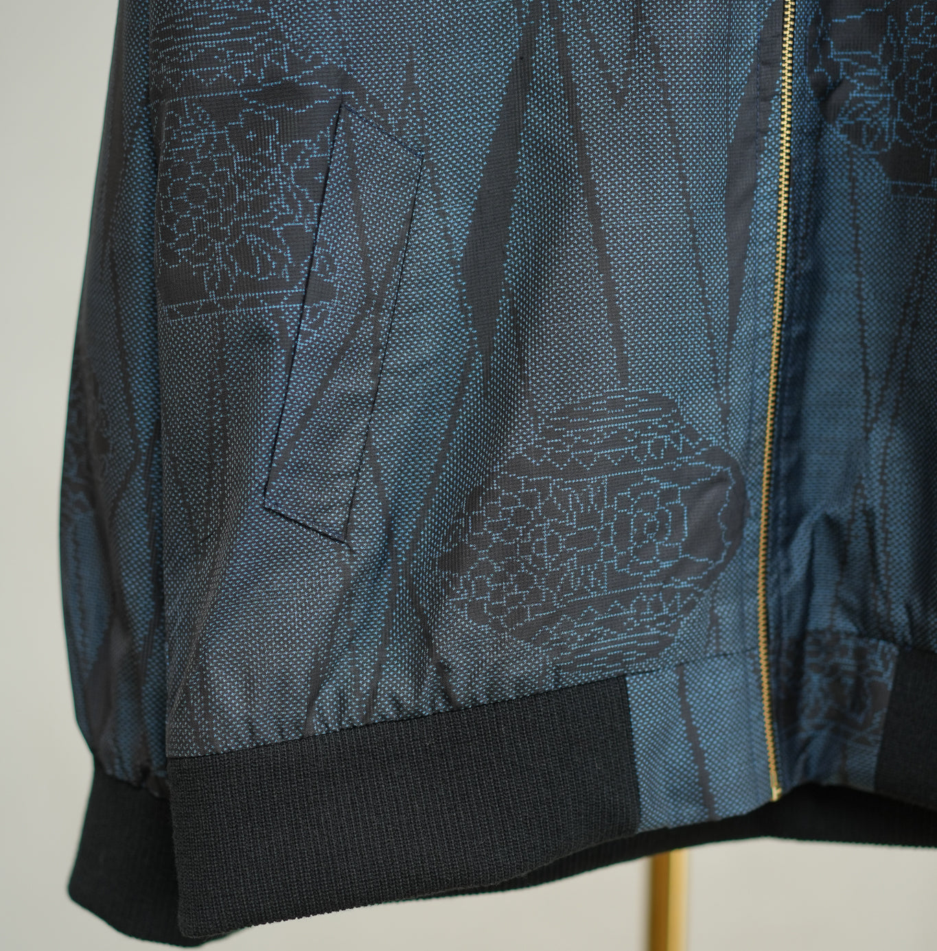Premium On-hand: Blue Loose Fit Oshima Men's Bomber Jacket | LBJ7570M | Large