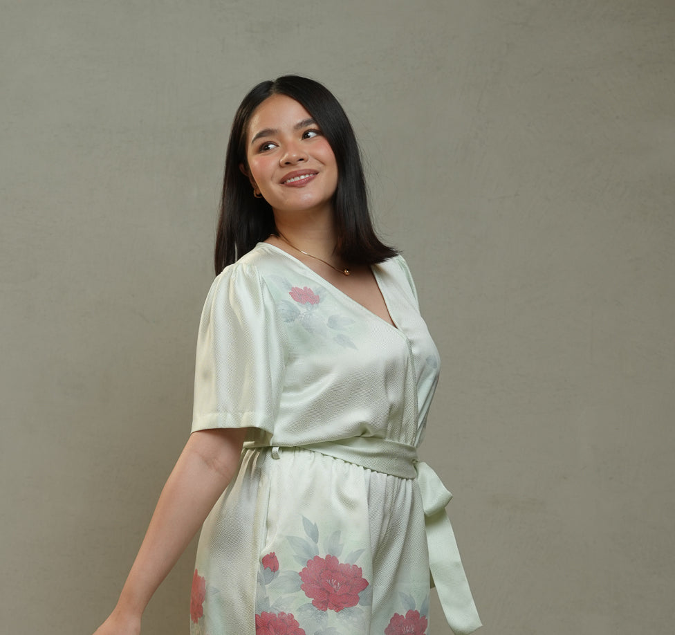 On-hand item: Green Floral Romper