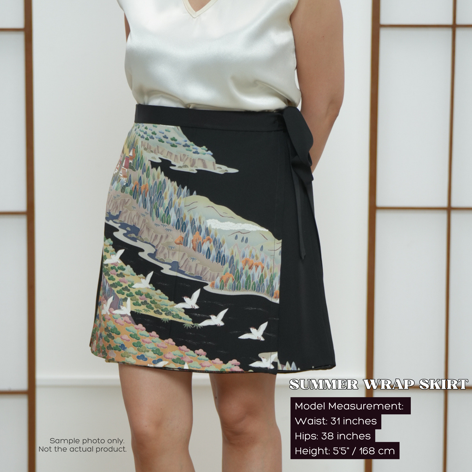 🎉 On-hand: Black forest Summer Wrap Skirt  | SWS7122Y 1P