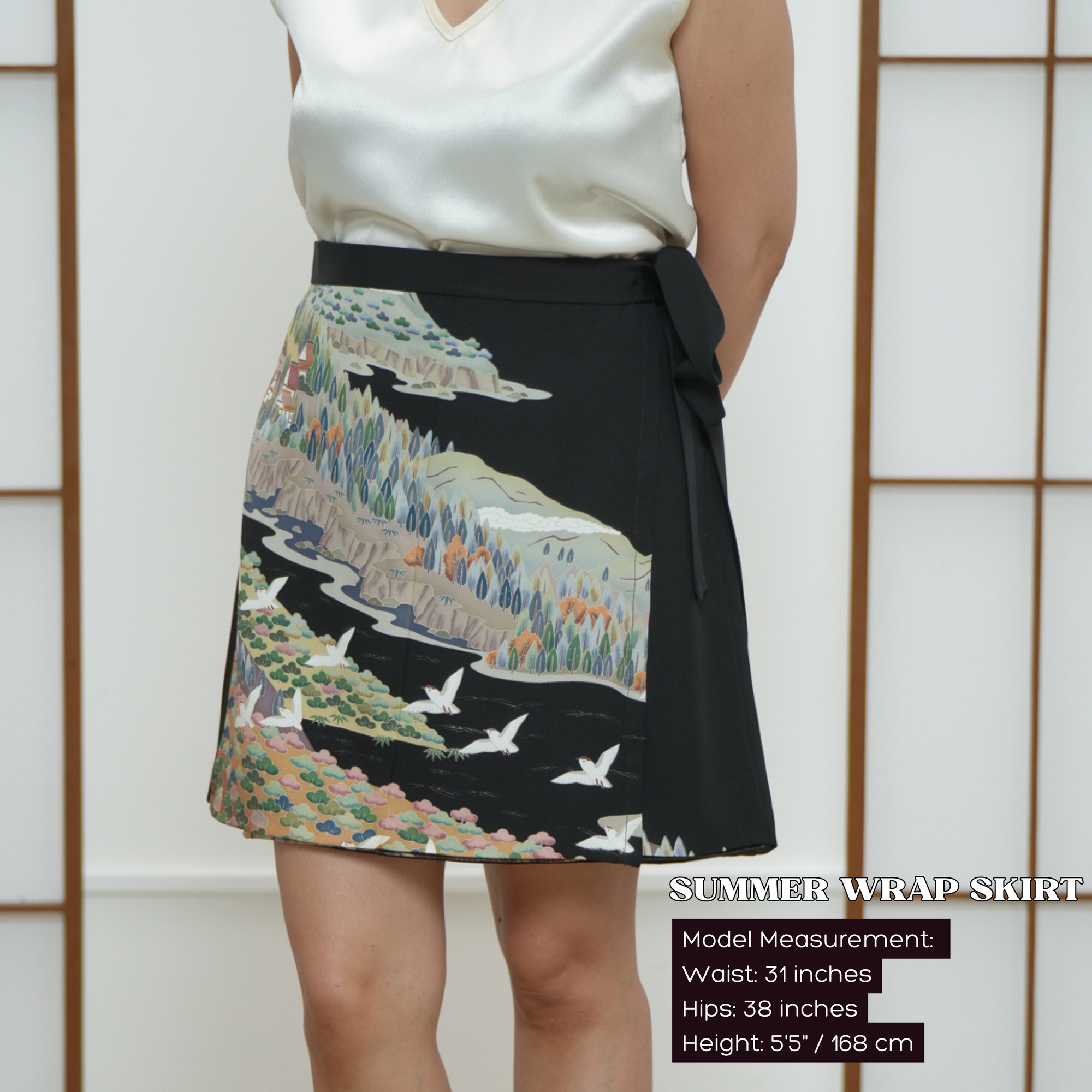 On-hand: Black Flight Summer Wrap Skirt  | SWS7117 1P