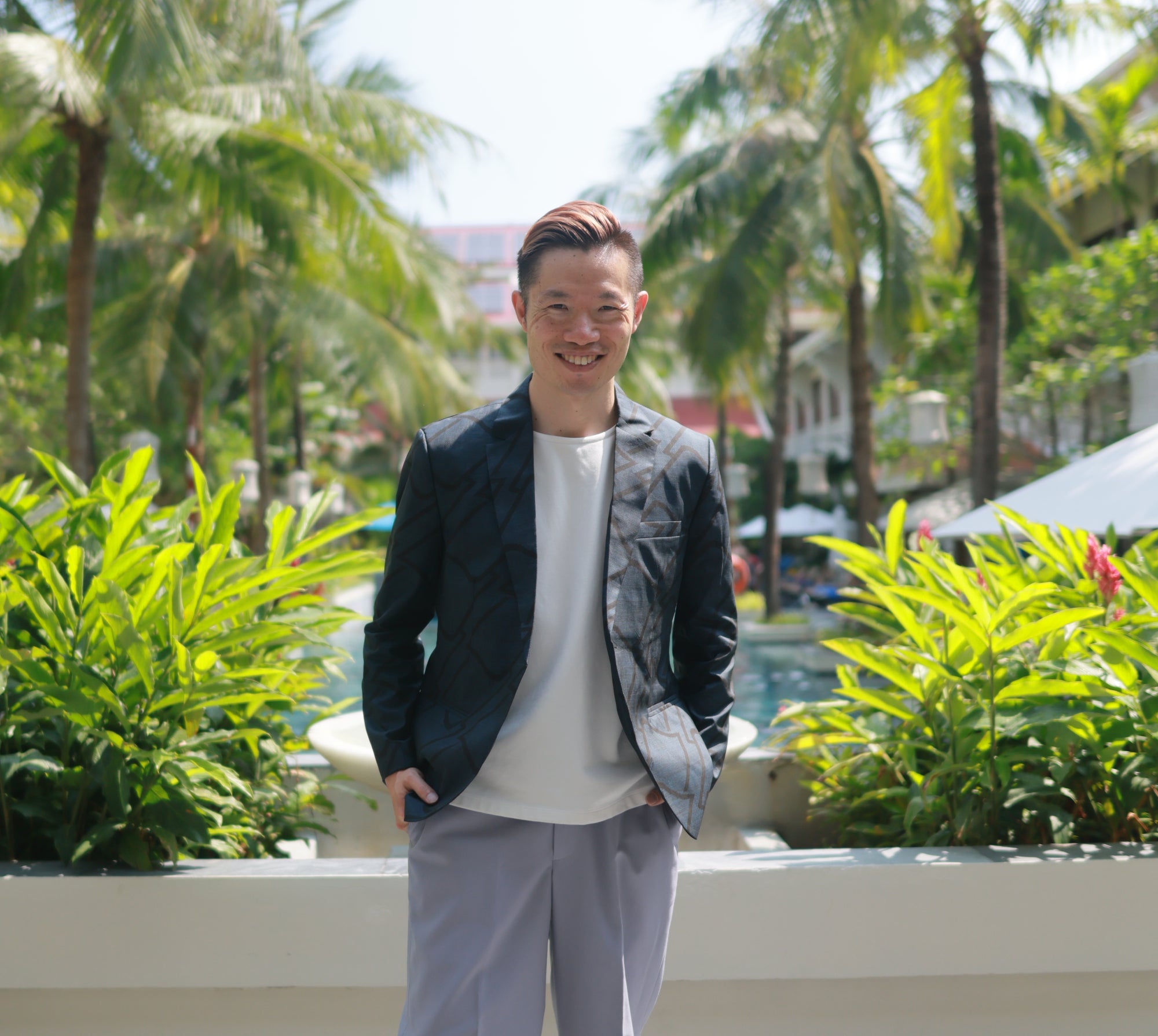 On-hand: Oshima Men's suit | Navy Aztecs