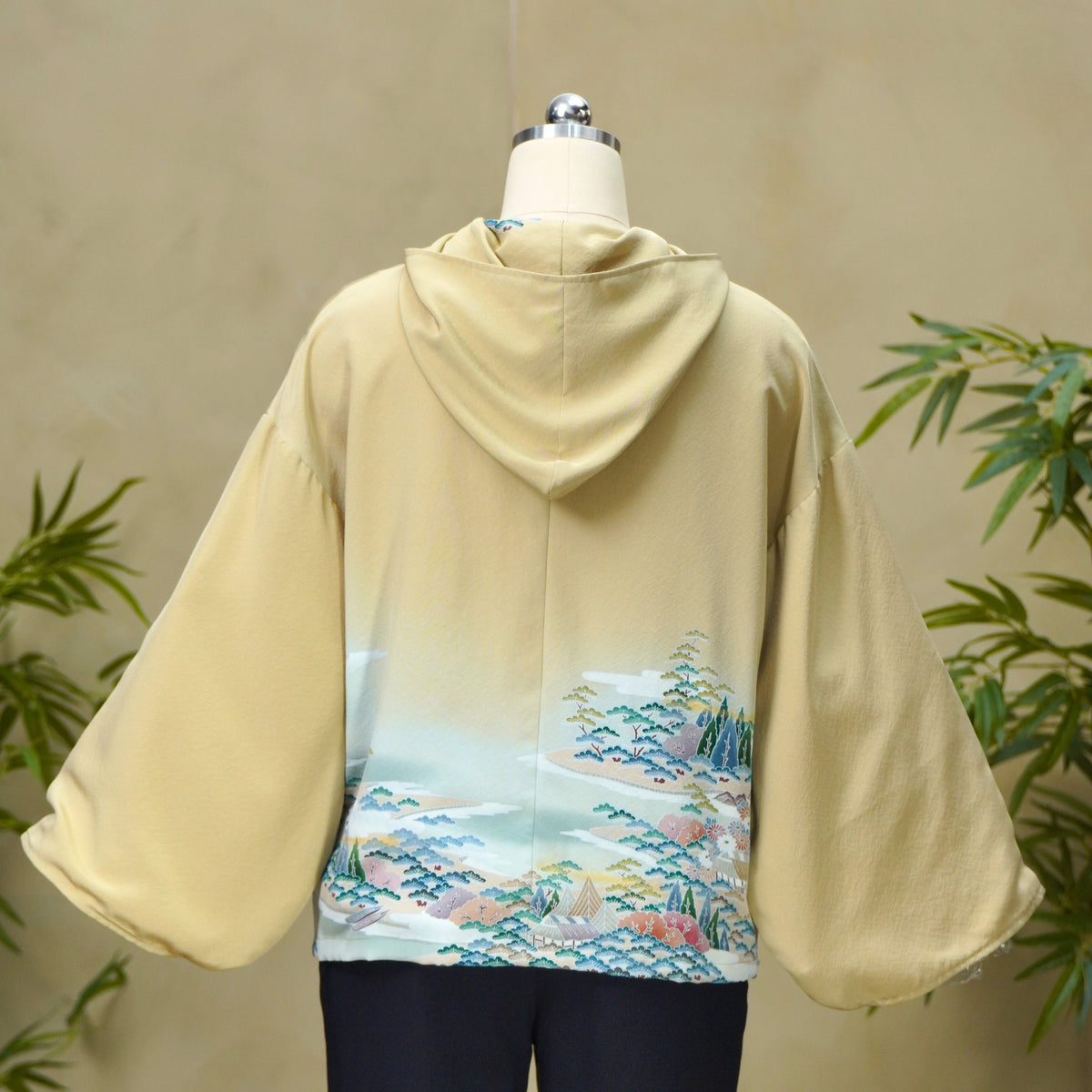 [Autumn] Premium On-hand: Cream Hoodie with Zipper (One Size) | HWZ8804Y -O