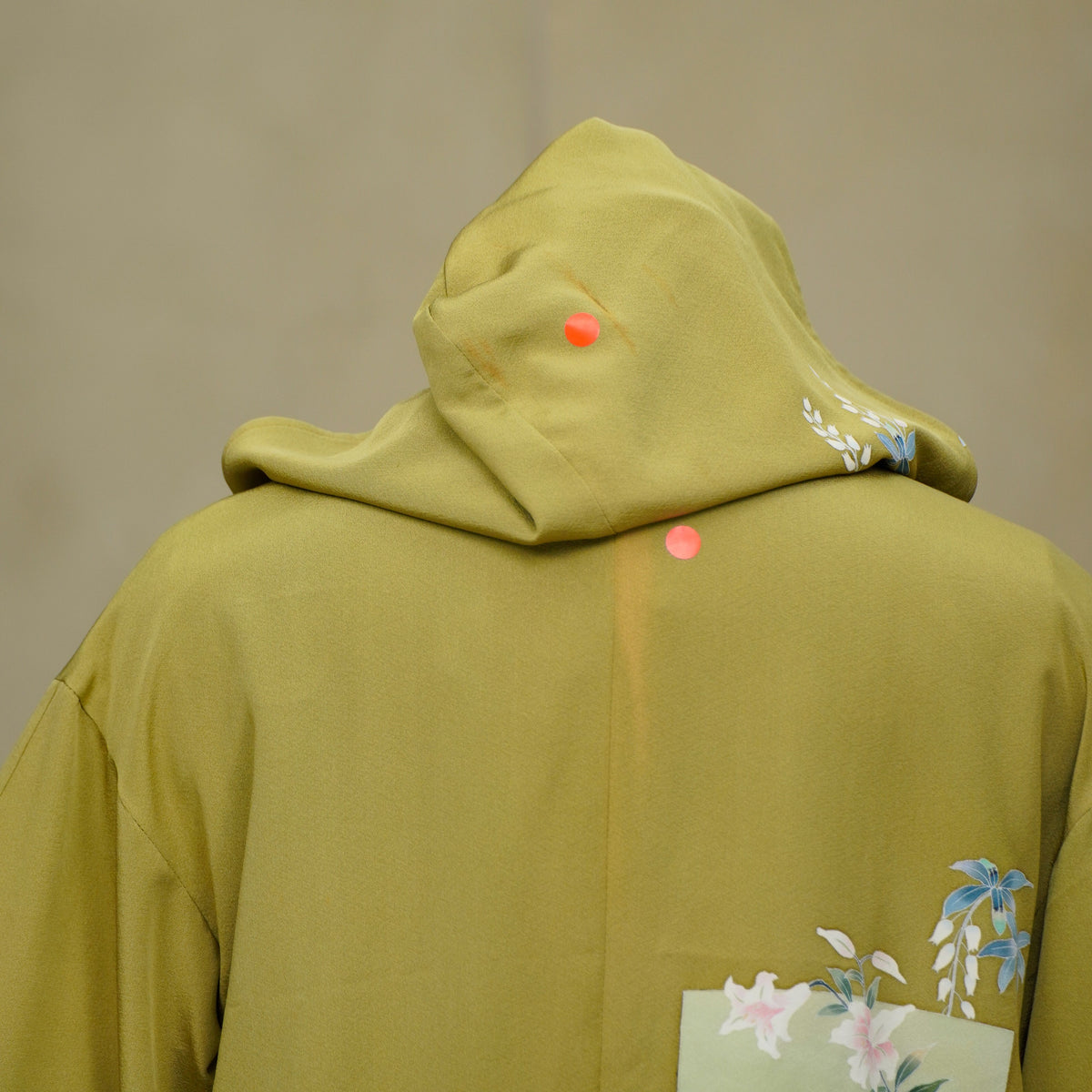 [Autumn] [With Fabric Stains] Premium On-hand item: Green Kodomo Hoodie (Small) | HK8741Y -O