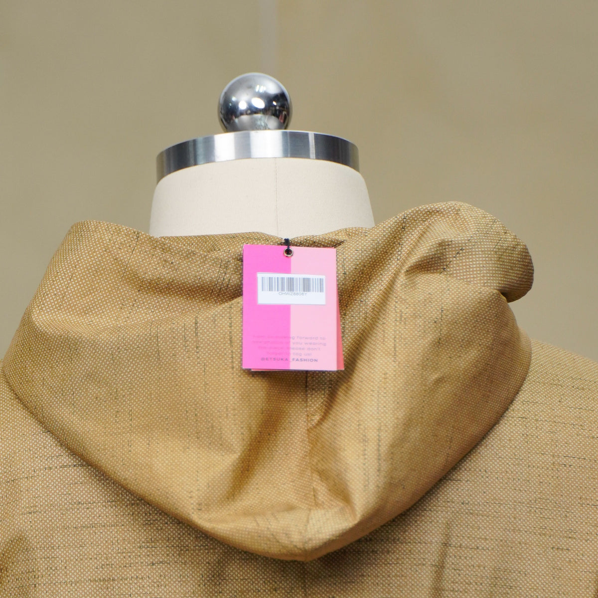 Premium On-hand: Beige Oshima Hoodie with Zipper (One Size) | OHWZ8808Y -O