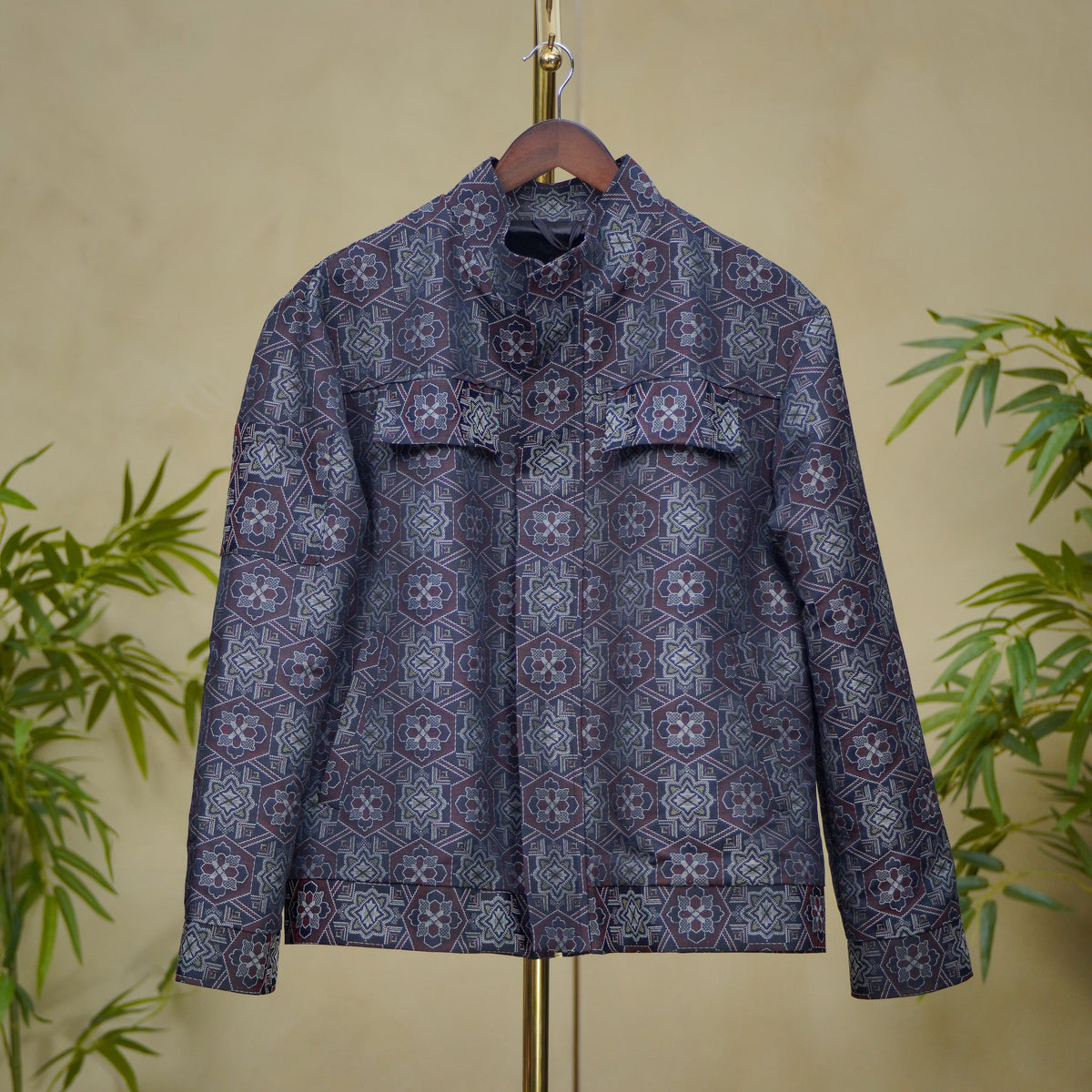 [Certificate] Premium On-hand item: Indigo Oshima Workman Jacket | Large | OWJ8811M -SMK